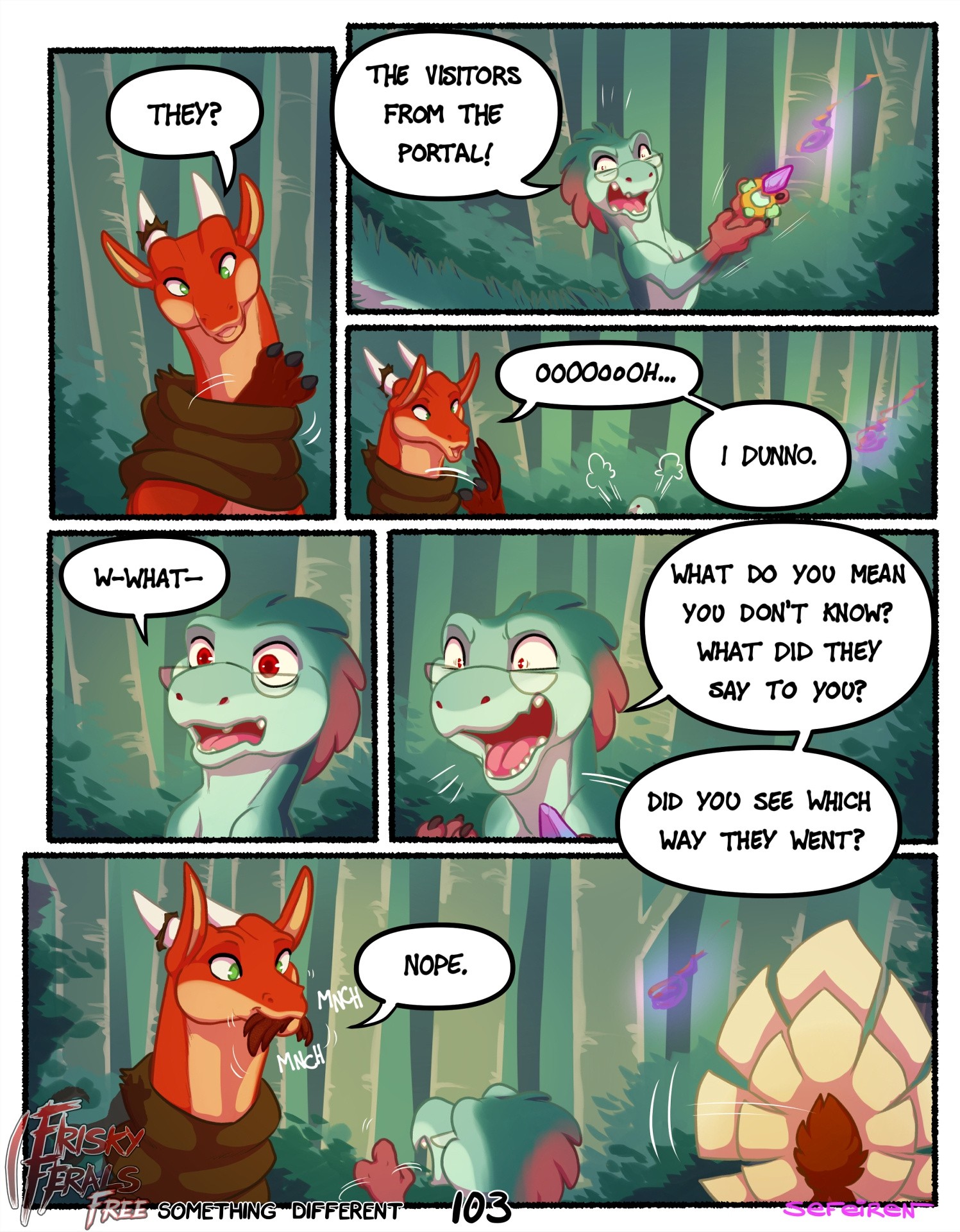 Frisky Ferals - Something Different porn comic picture 103