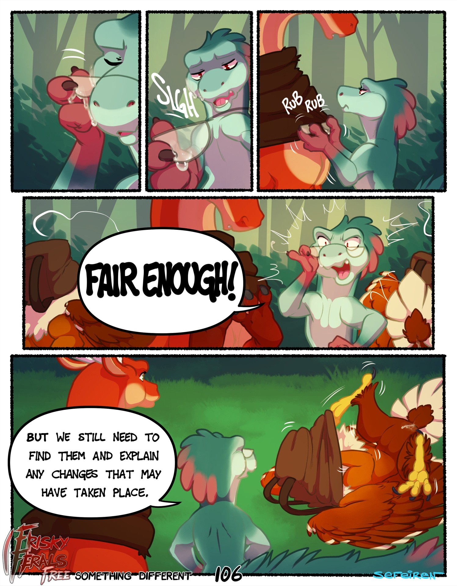 Frisky Ferals - Something Different porn comic picture 106
