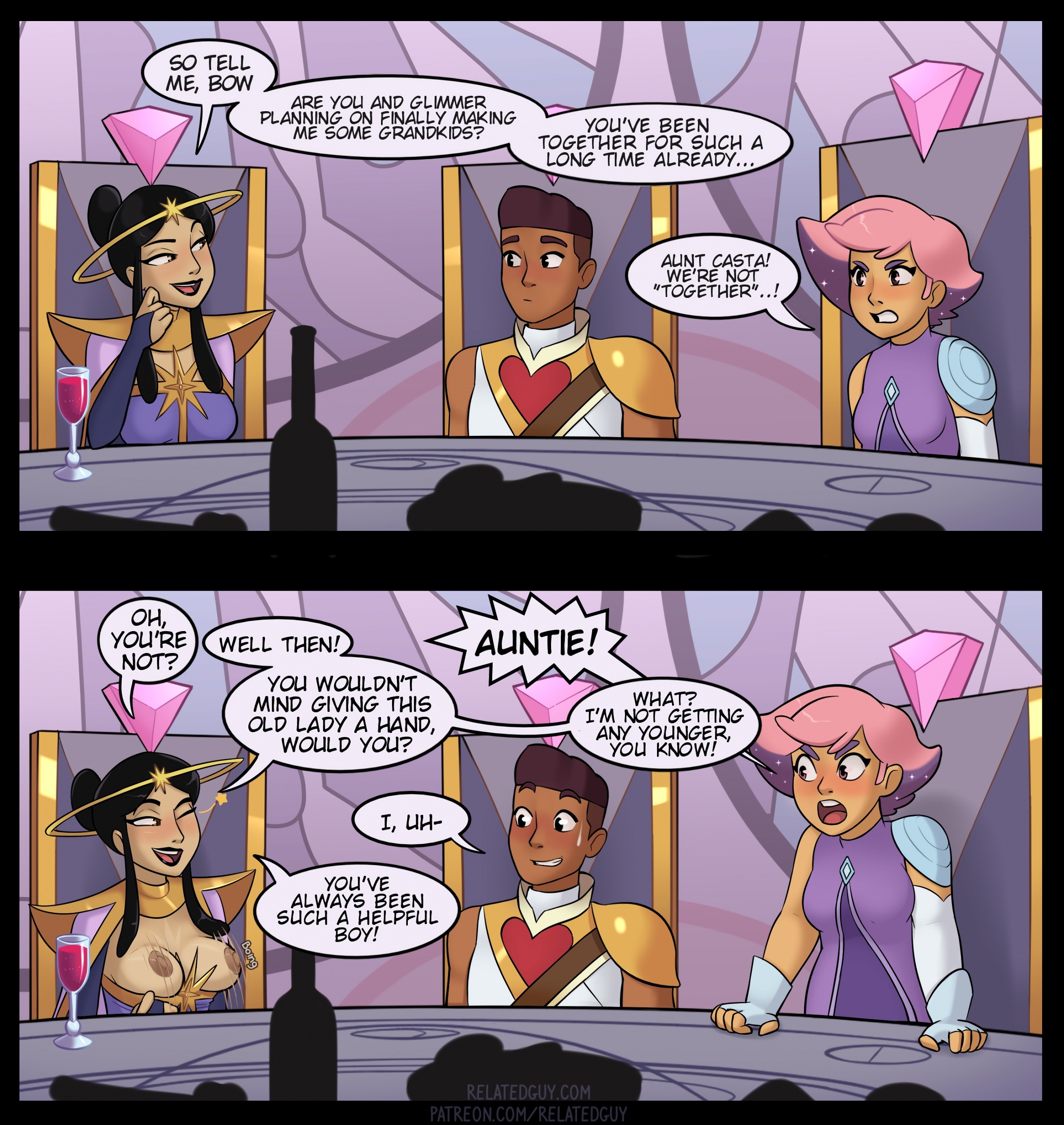Helping Aunt Casta porn comic picture 1