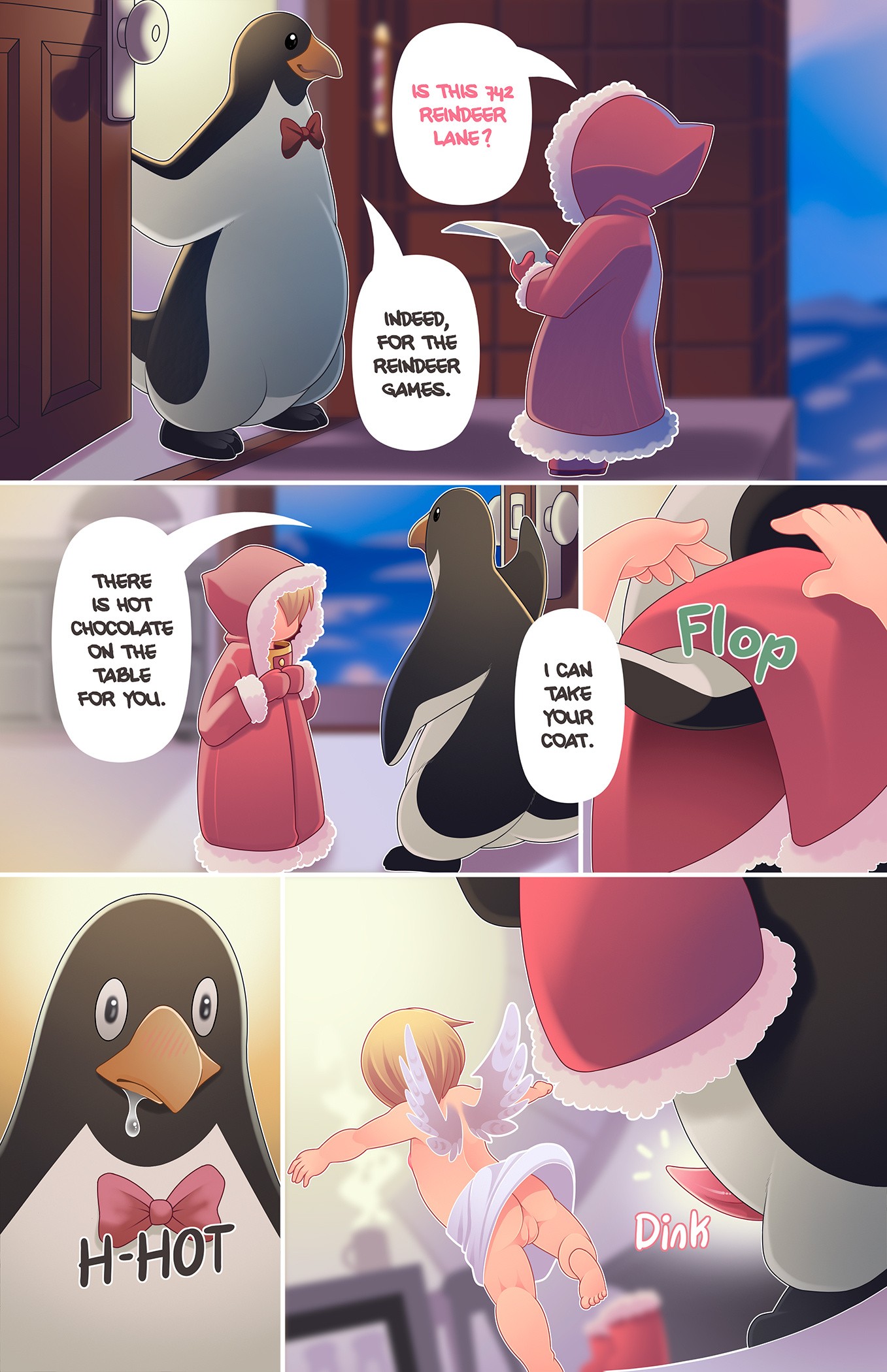 Invite to North Pole porn comic picture 2