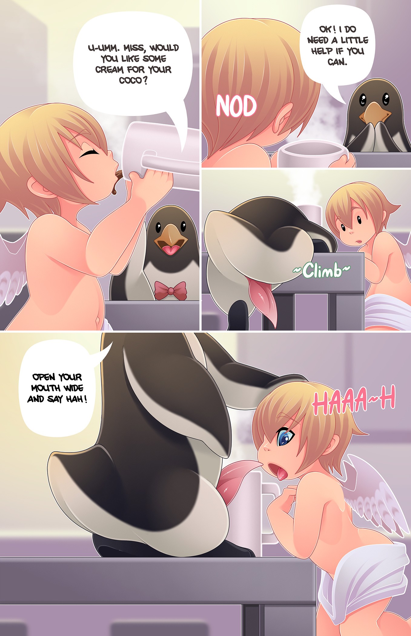 Invite to North Pole porn comic picture 3