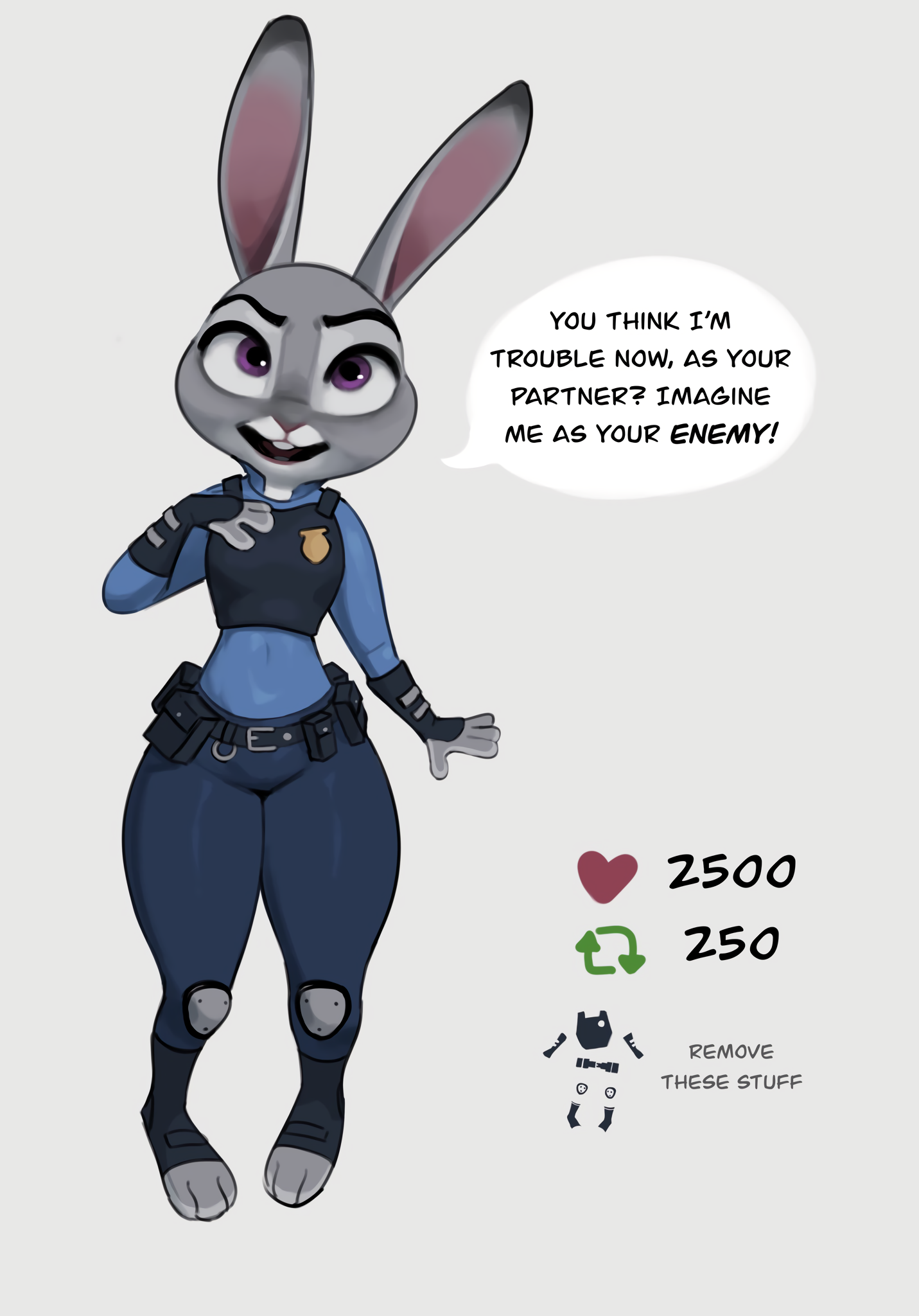Judy Hopp's Stripgame porn comic picture 2