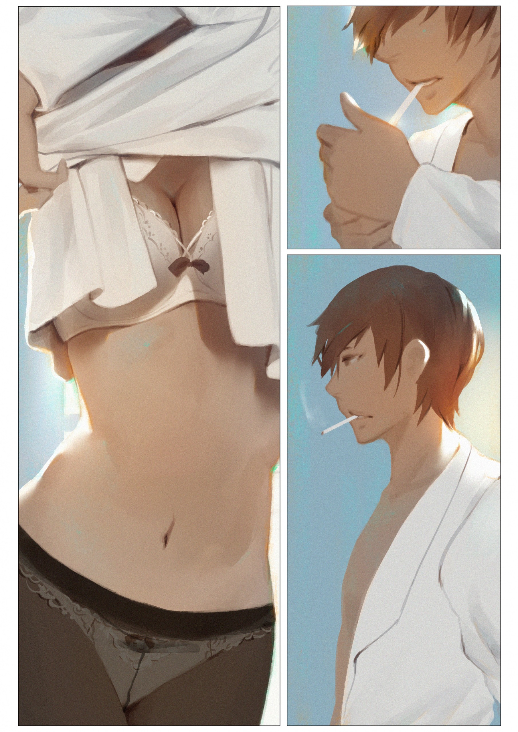 Lady "In the Studio" porn comic picture 8