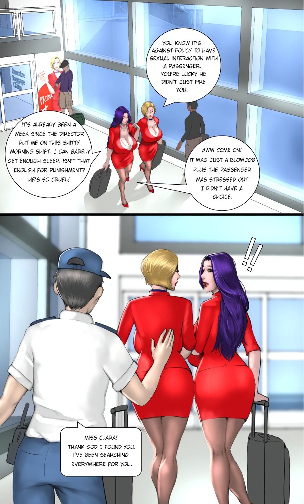 Milf Airline porn comic picture 12