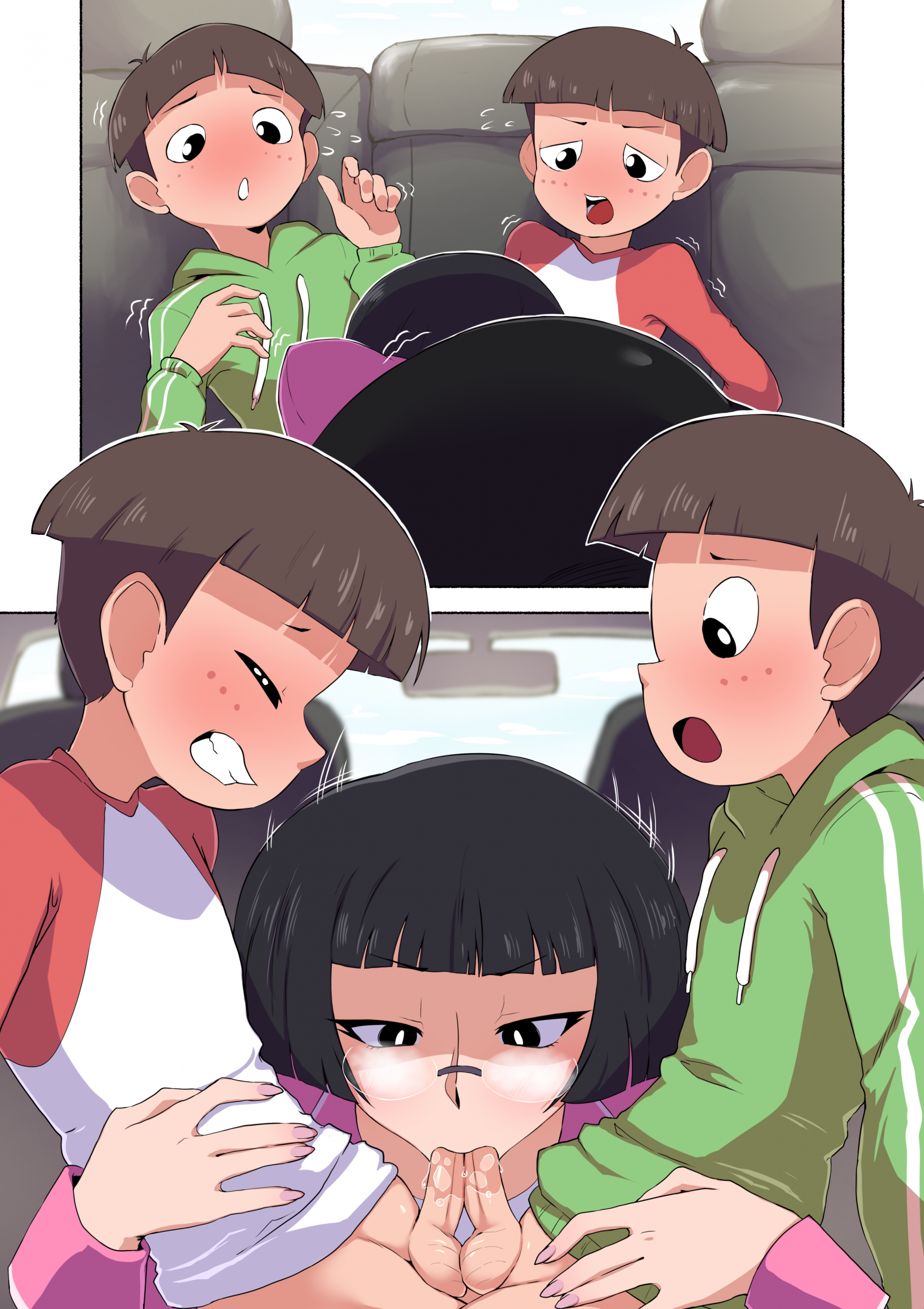 Mommy's Twins porn comic picture 2