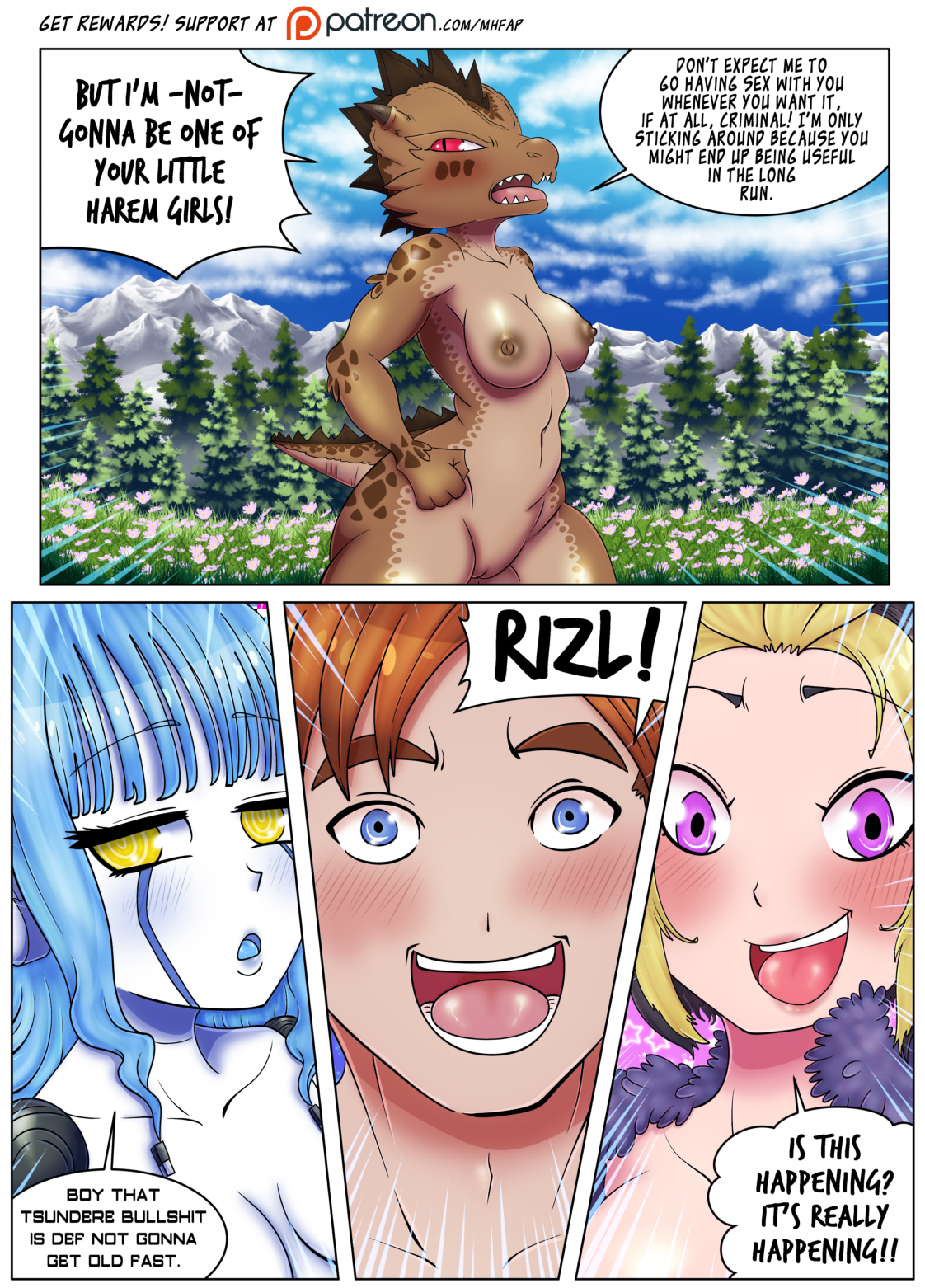 Monster Harem Feverish Absolute Passion! Ch. 1-5 porn comic picture 159