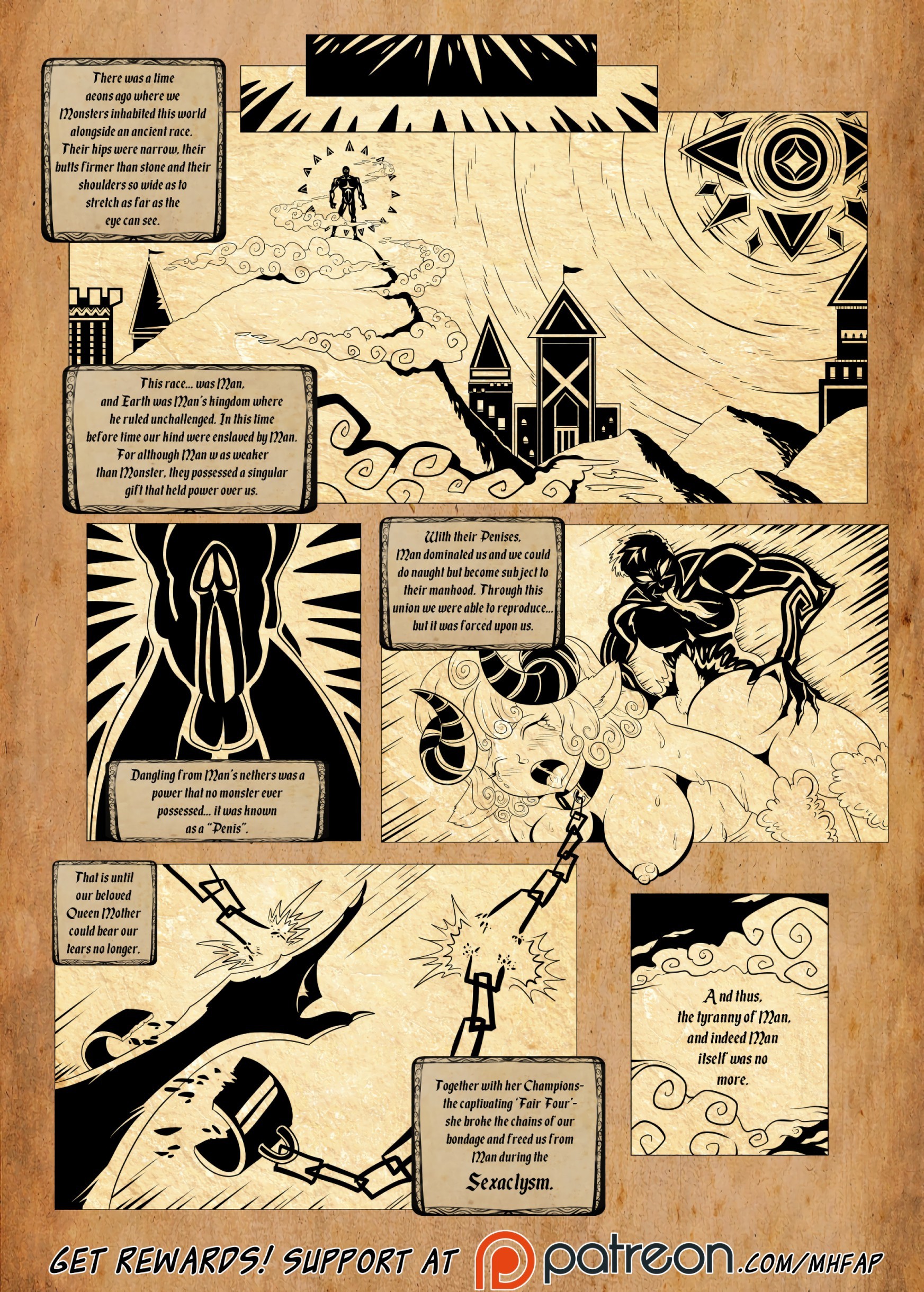Monster Harem Feverish Absolute Passion! Ch. 1-5 porn comic picture 2