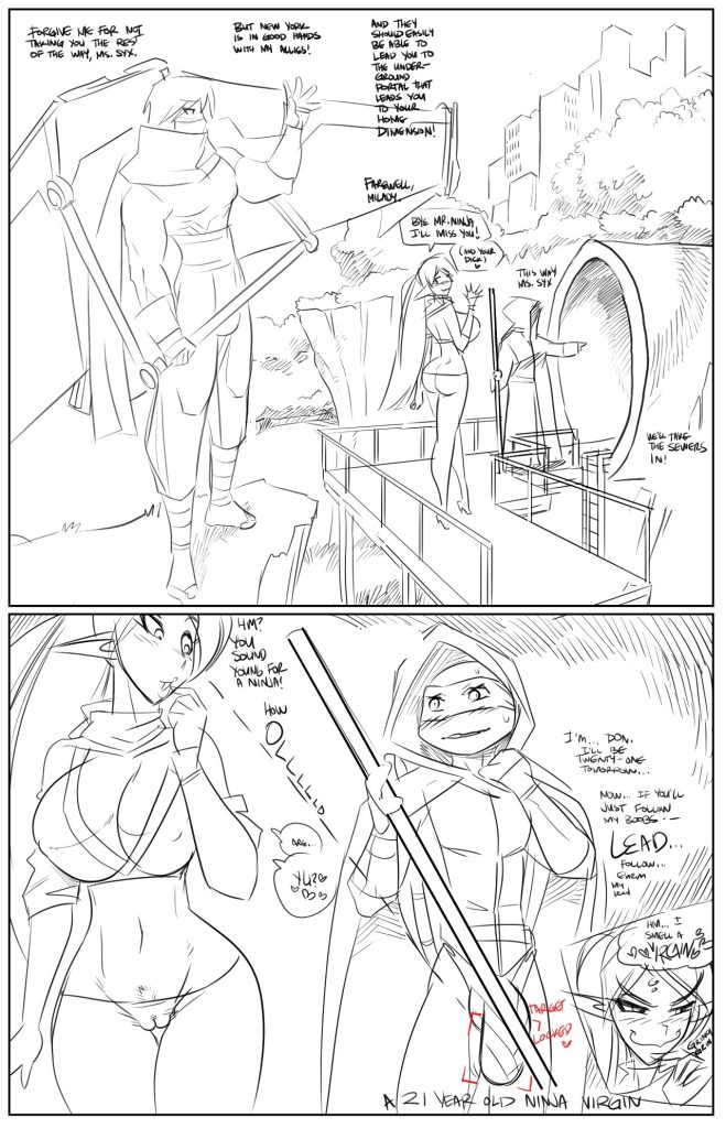 Syx Ninja Go porn comic picture 1