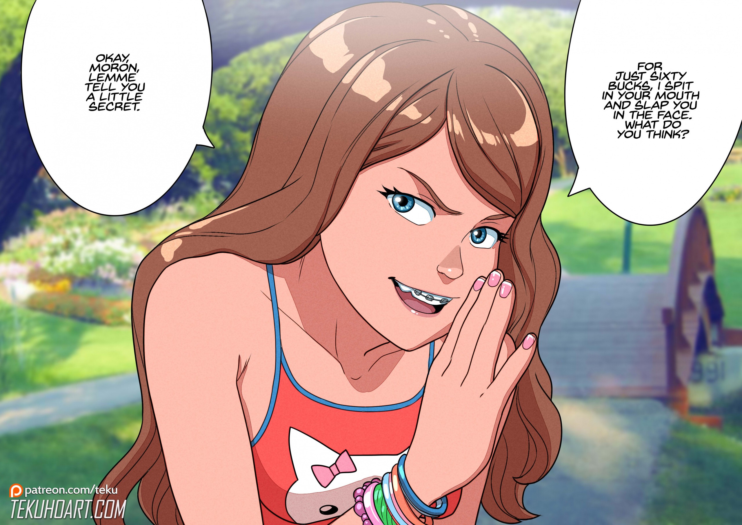 Tammy in the park porn comic picture 2
