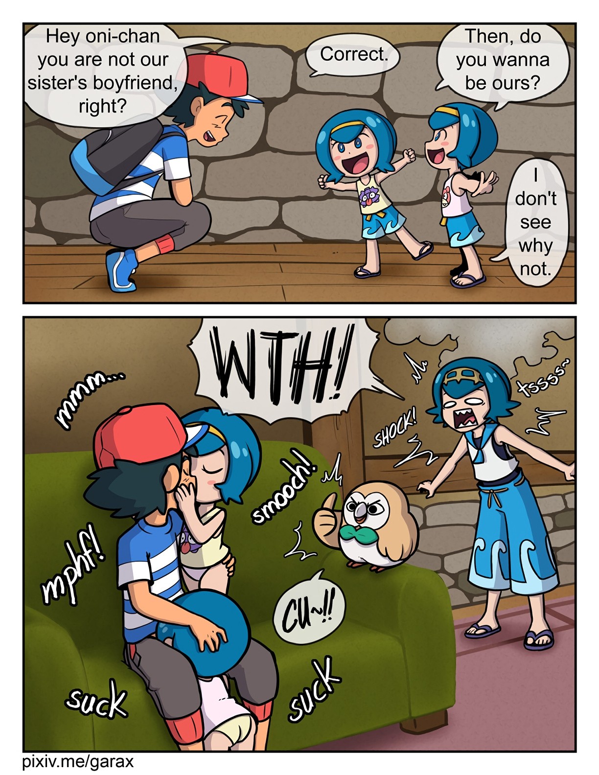 Twin Pokegirlfriends hentai manga picture 1