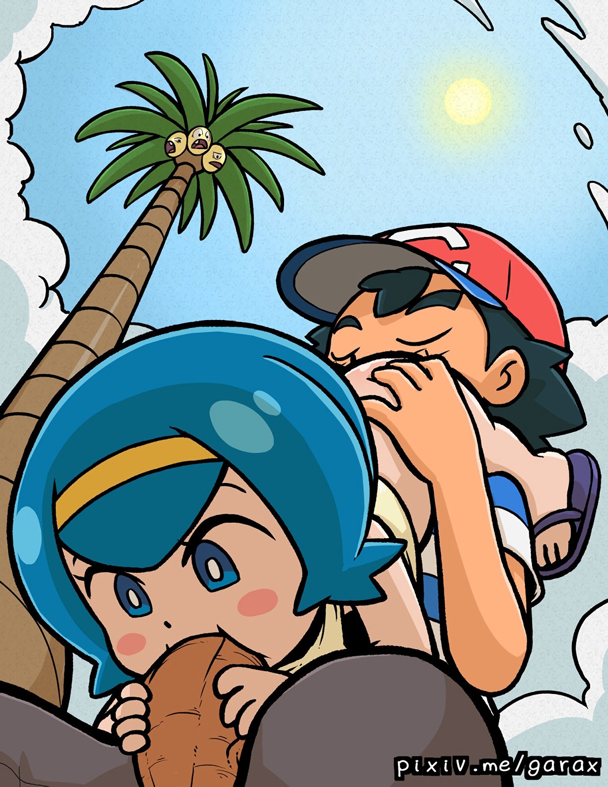 Twin Pokegirlfriends hentai manga picture 2