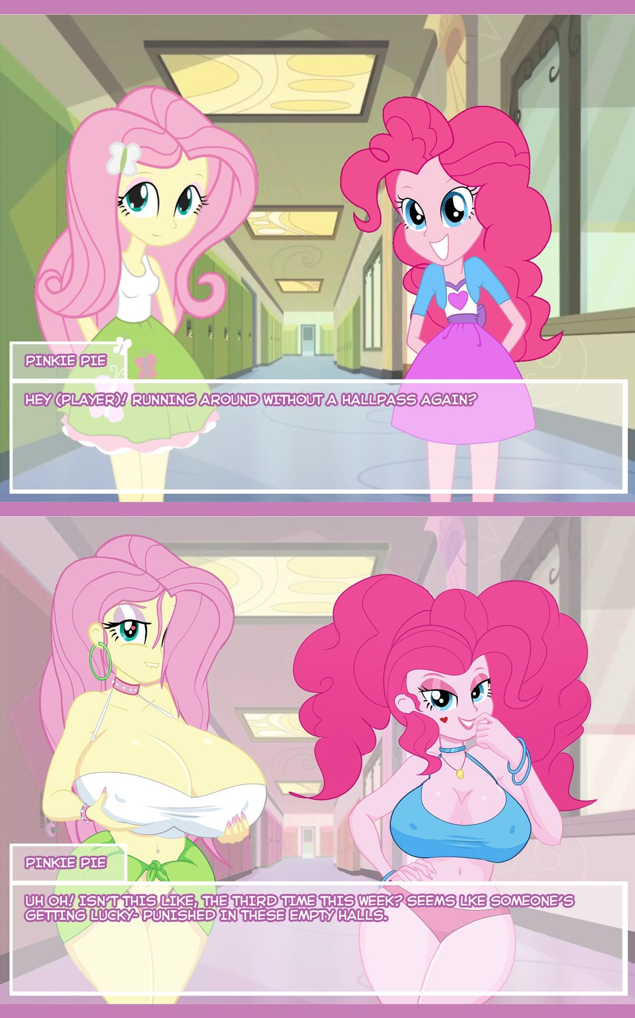 Equestria Girls Bimbo porn comic picture 1