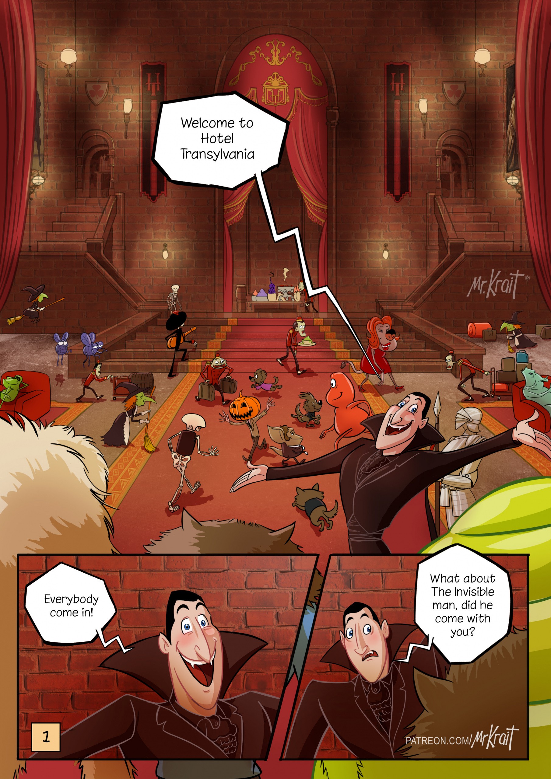 Hotel Transylvania: An invisible pervert porn comic picture 2