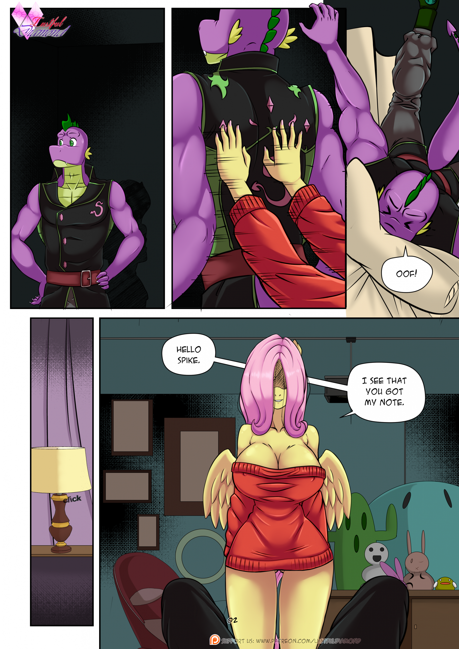 Lustful Diamond - Flutterlie porn comic picture 3