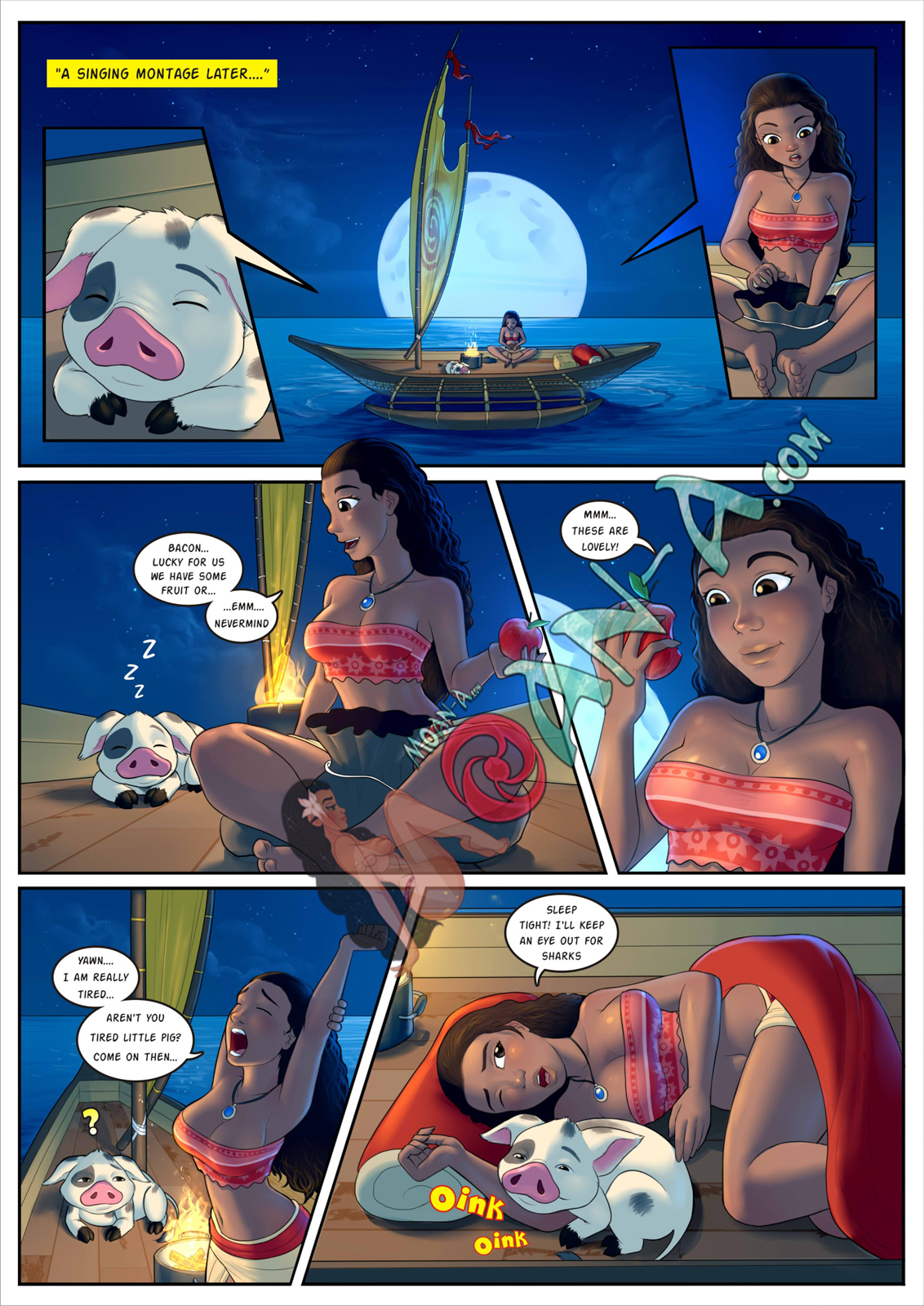 Moan-a Moan Island 2 porn comic picture 2