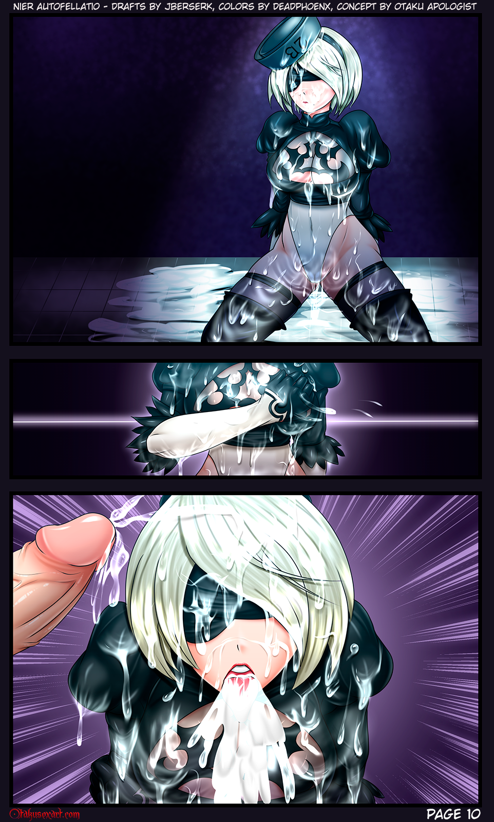 Nier Autofellatio hentai manga picture 10