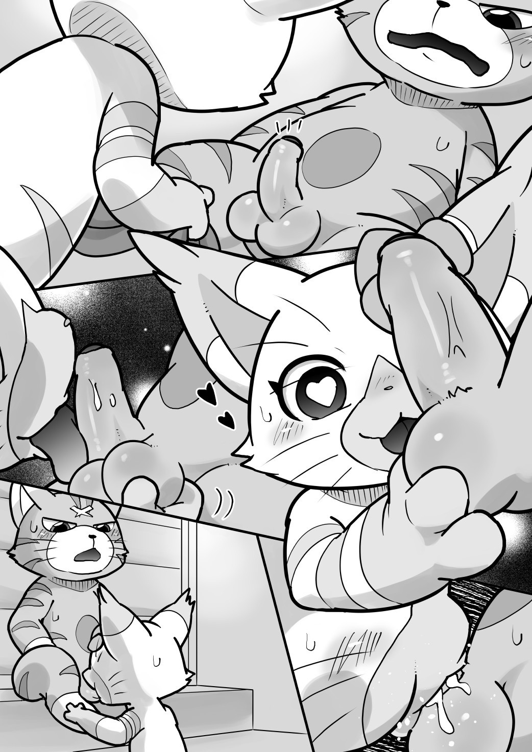 Sweaty Purrs porn comic picture 2