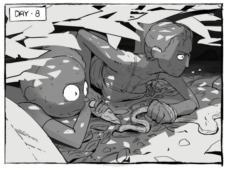 Me and My Younger Brother Got Stranded in Some Alien Planet porn comic picture 1