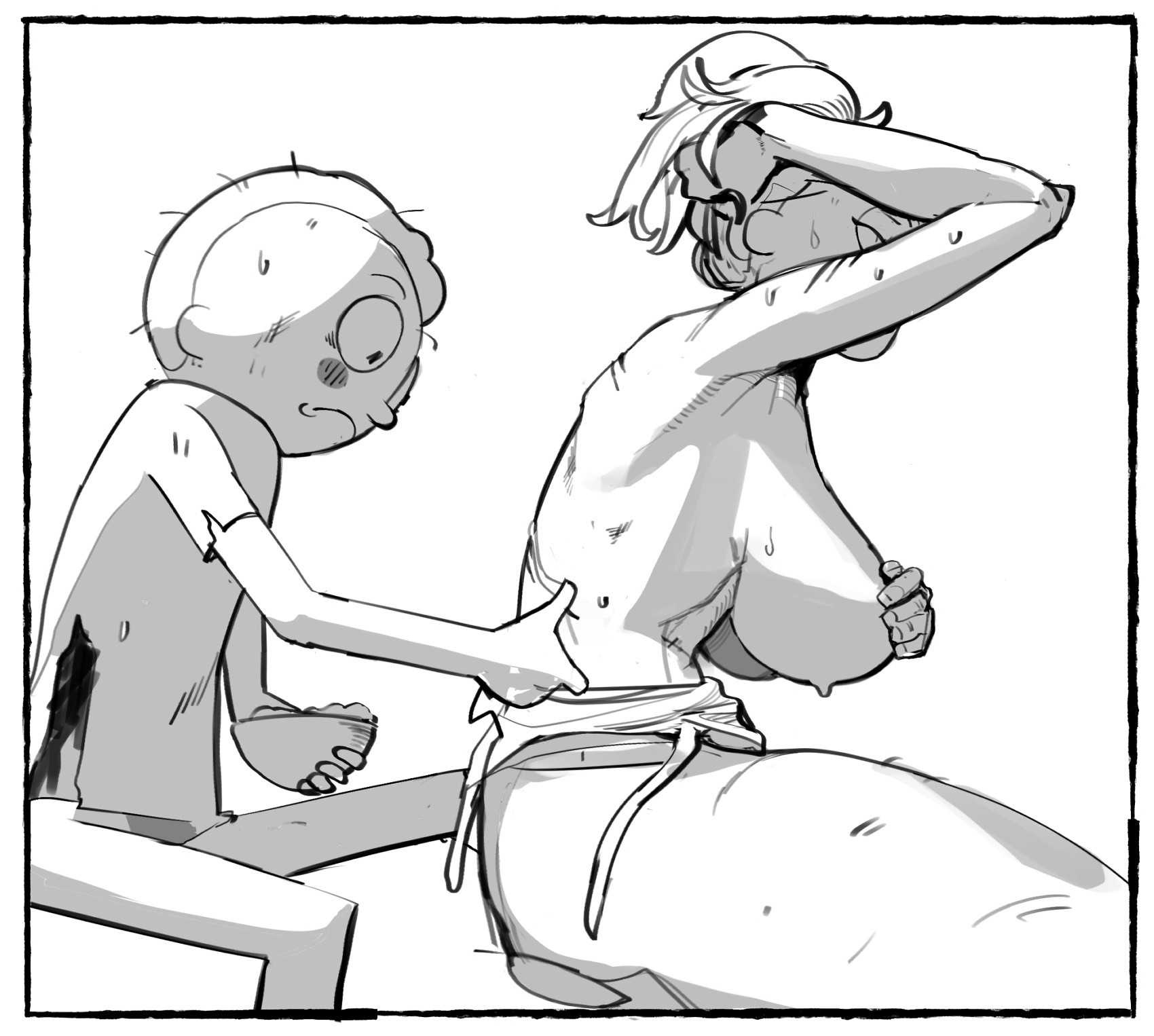 Me and My Younger Brother Got Stranded in Some Alien Planet porn comic picture 11