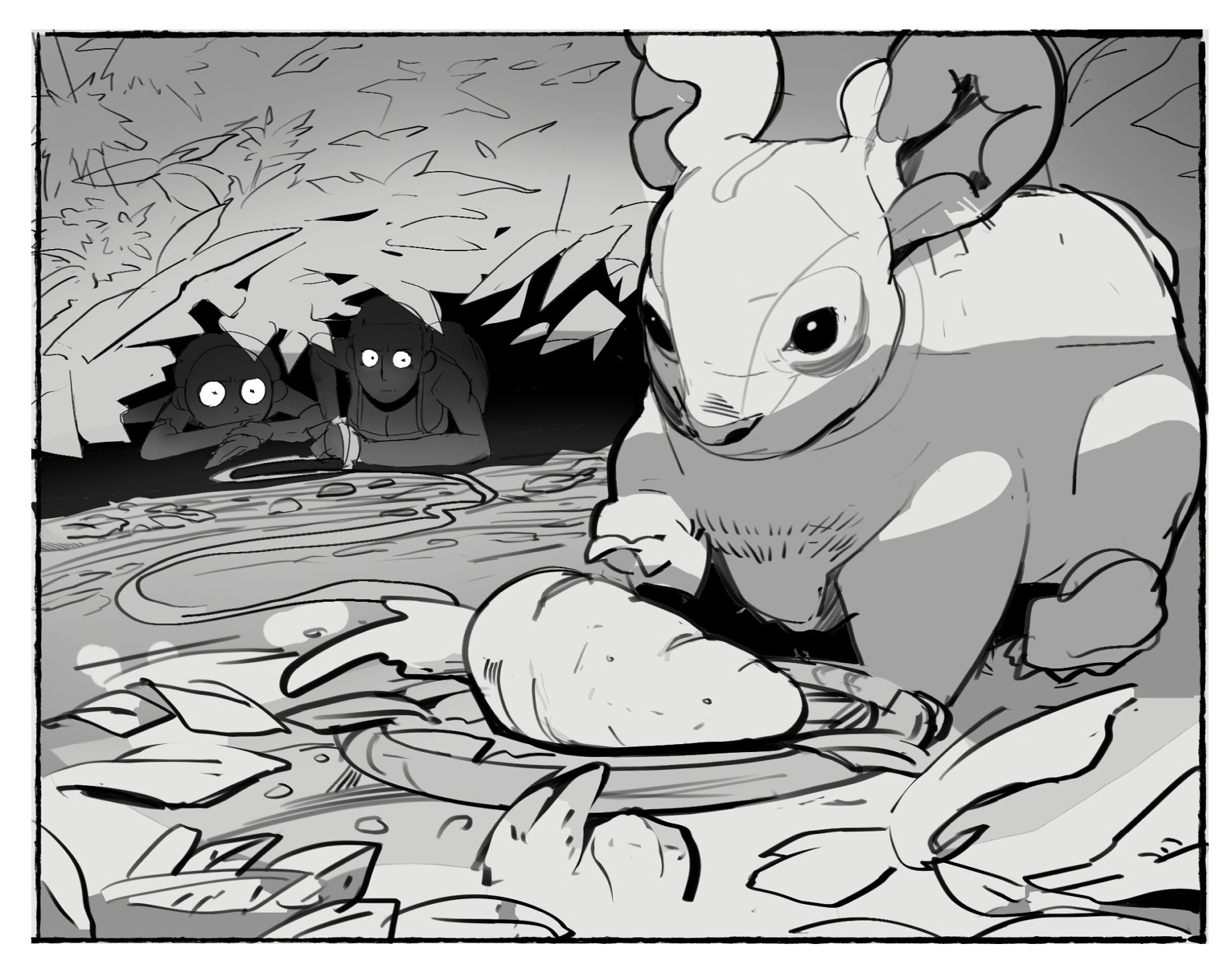 Me and My Younger Brother Got Stranded in Some Alien Planet porn comic picture 2