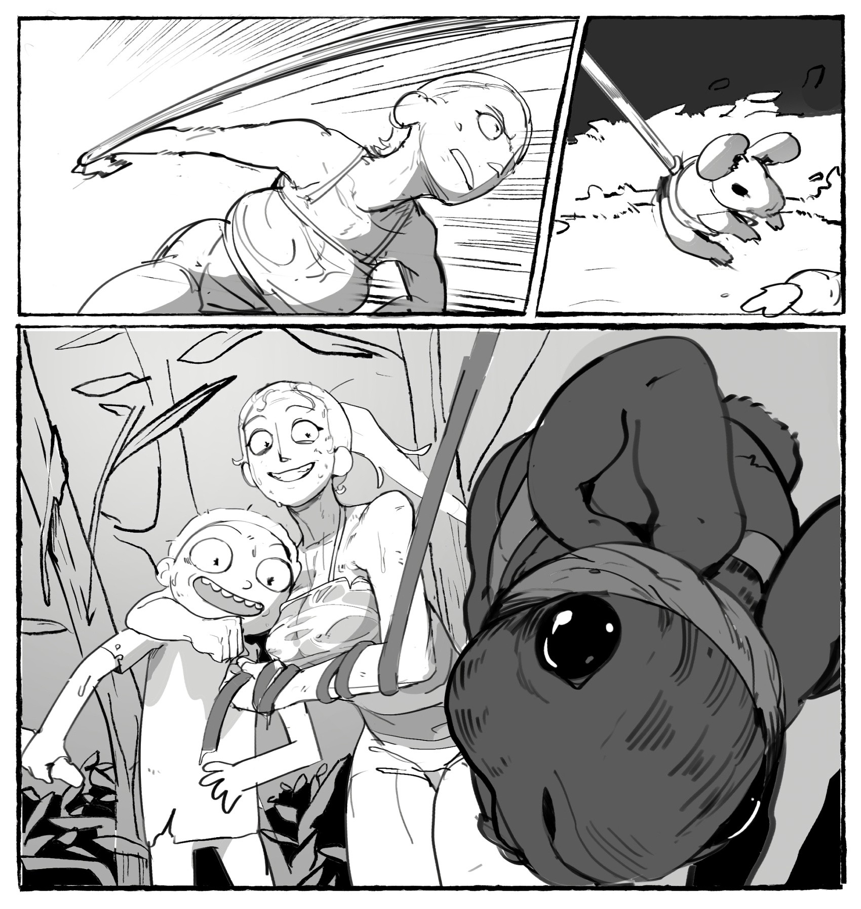 Me and My Younger Brother Got Stranded in Some Alien Planet porn comic picture 3