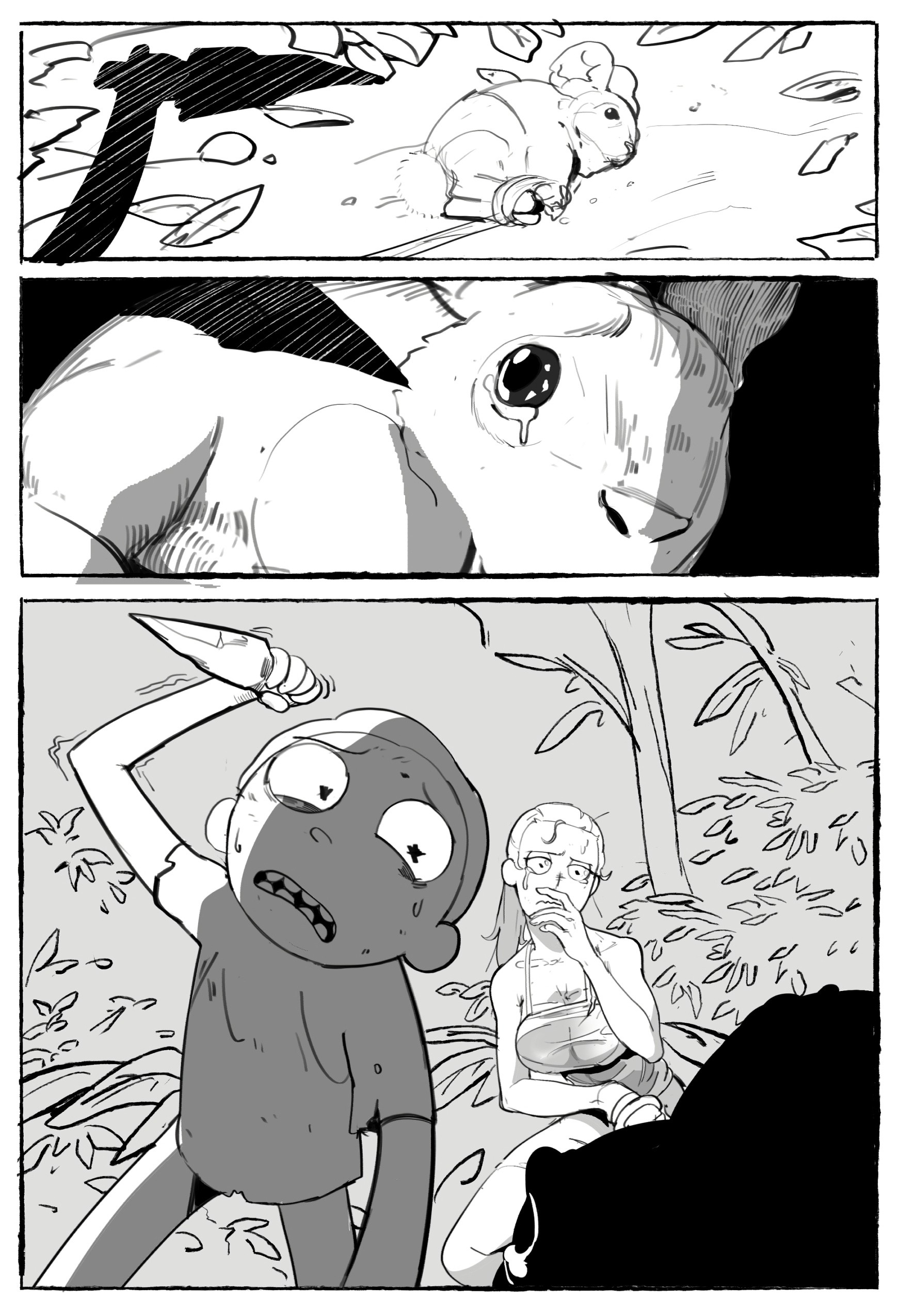 Me and My Younger Brother Got Stranded in Some Alien Planet porn comic picture 4