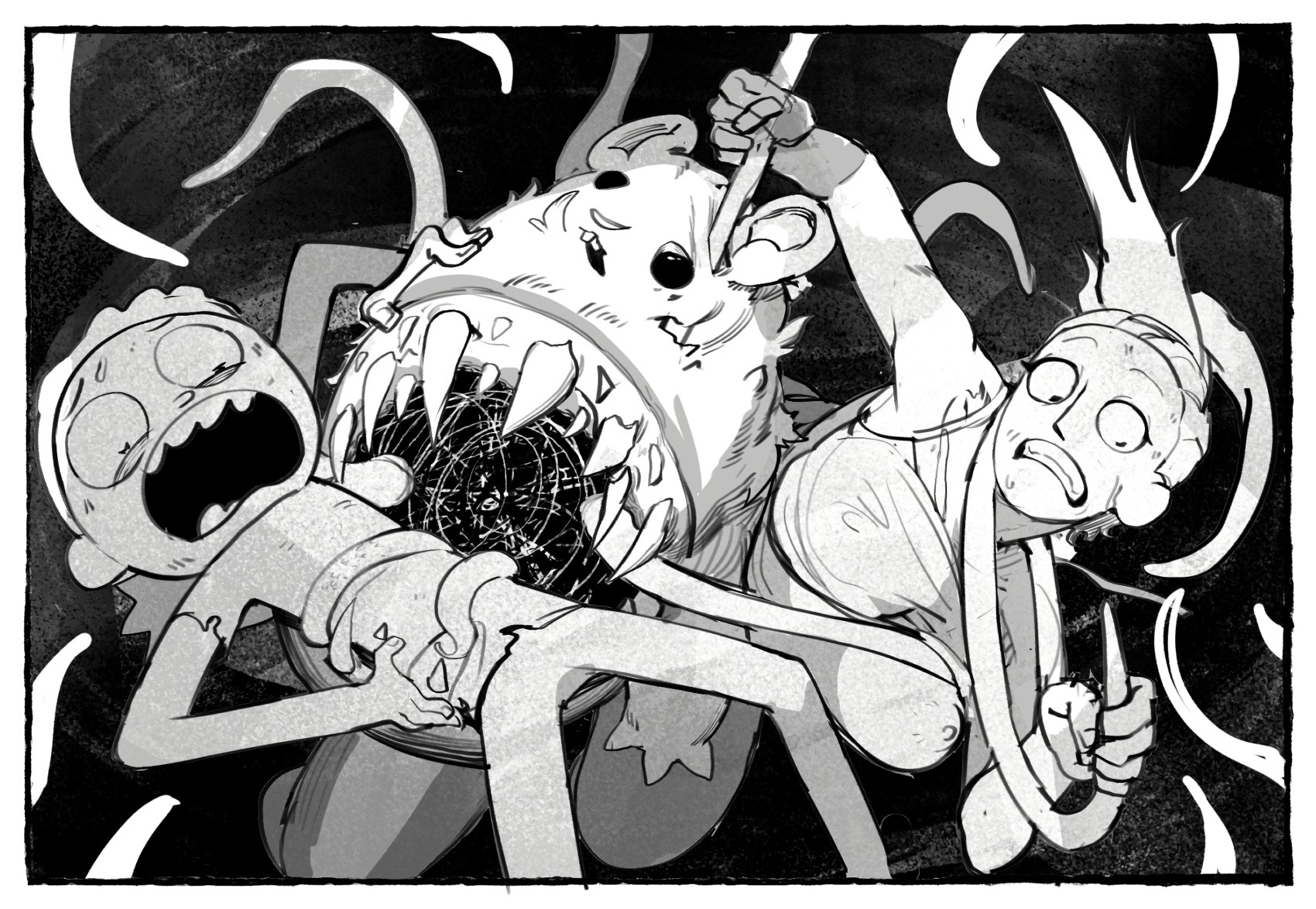 Me and My Younger Brother Got Stranded in Some Alien Planet porn comic picture 8