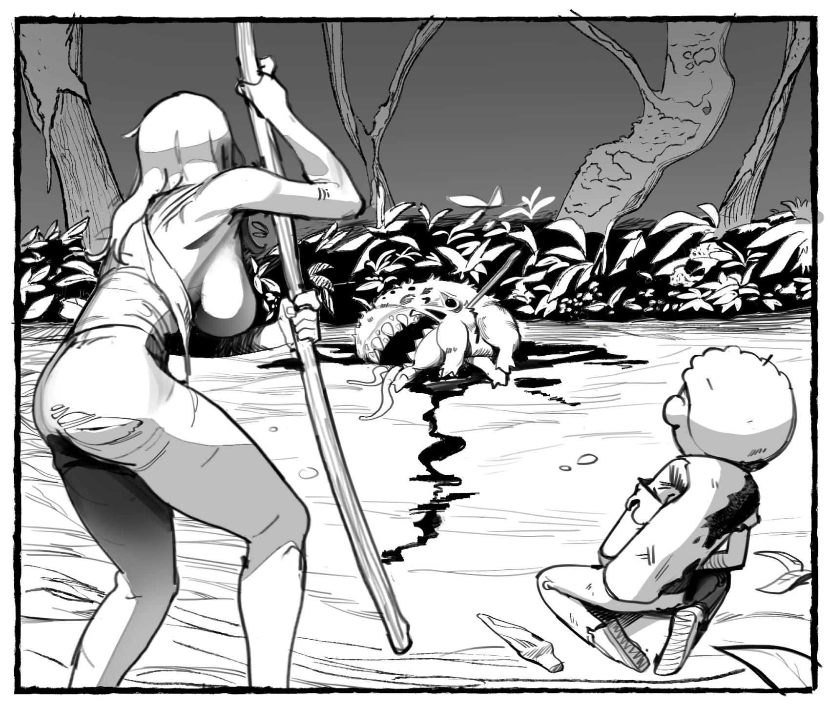 Me and My Younger Brother Got Stranded in Some Alien Planet porn comic picture 9