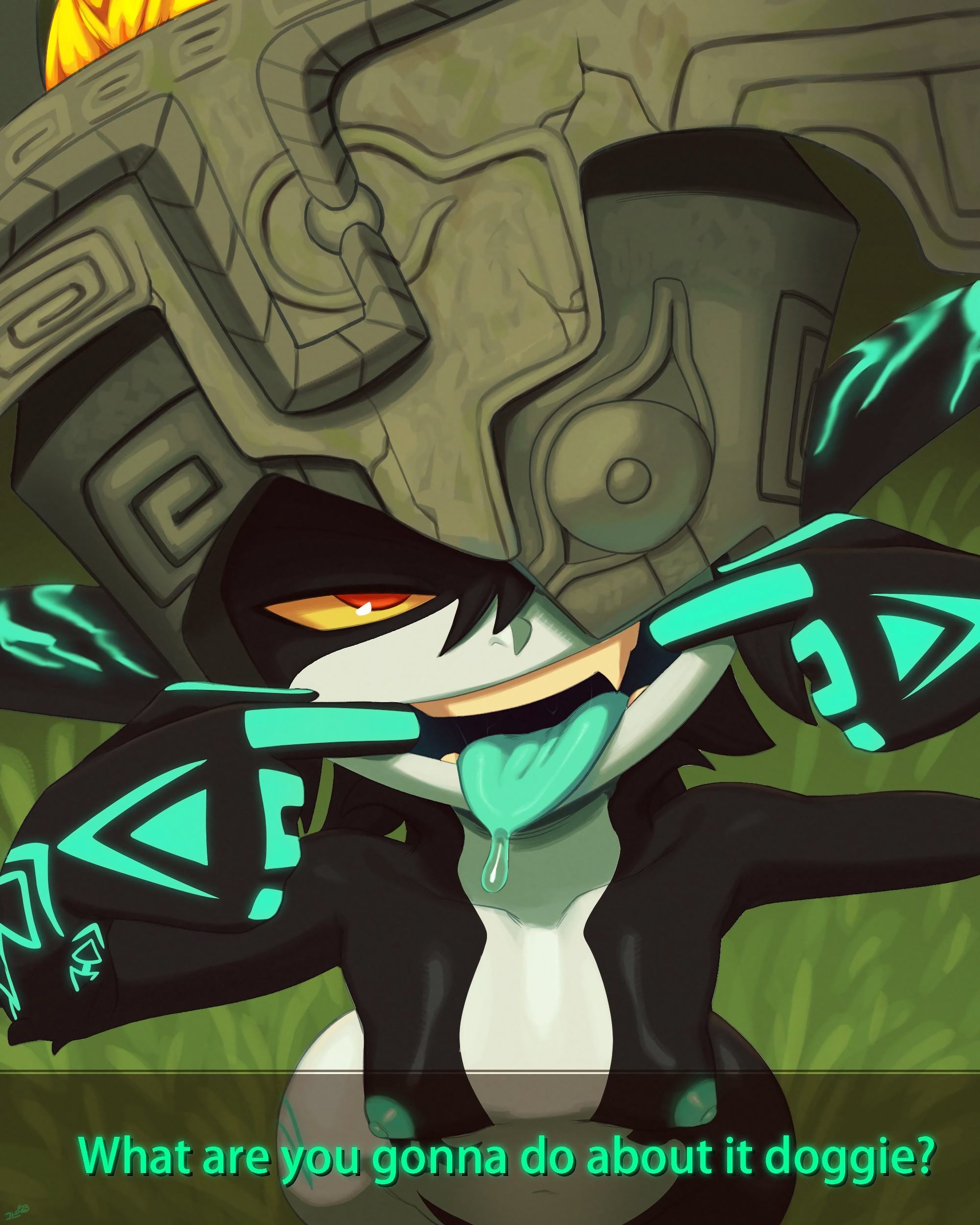 Midna and Wolf Link porn comic picture 2