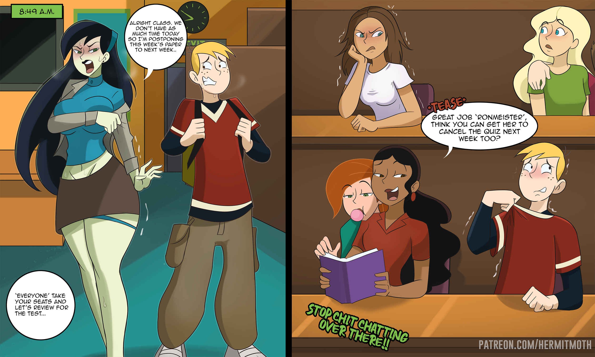 Ms. Go is Late to Class porn comic picture 4