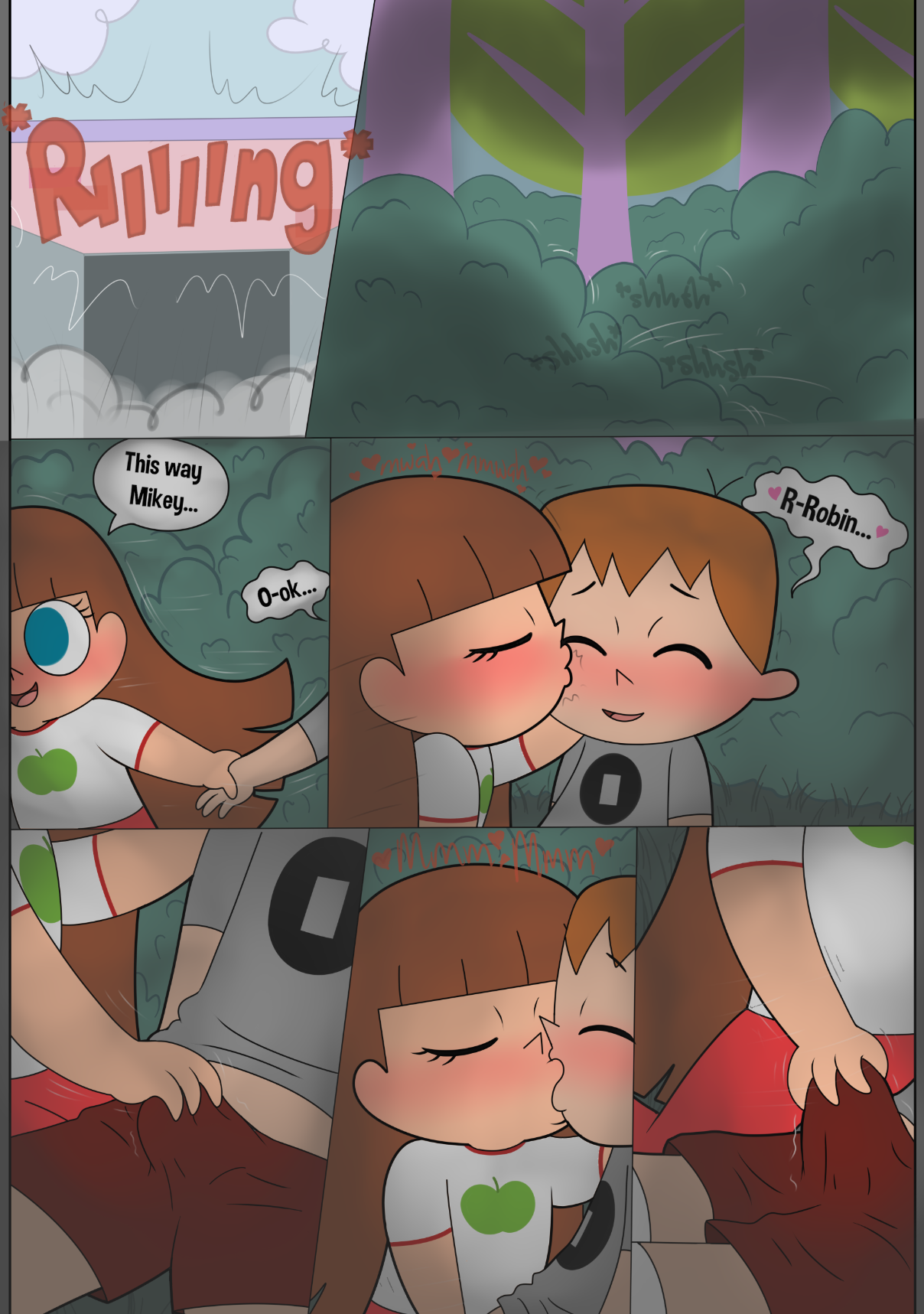 Playing Outside porn comic picture 1
