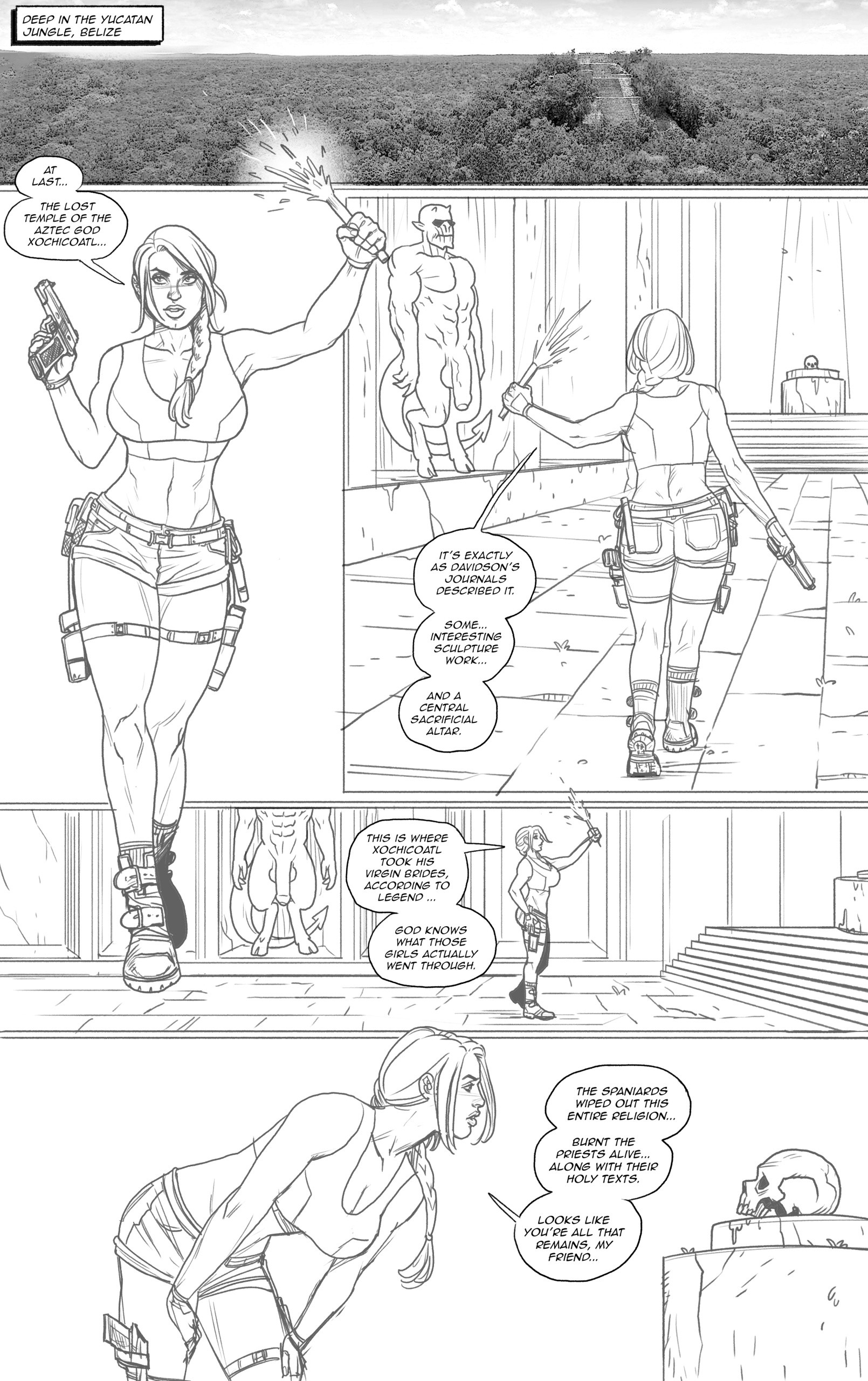 Game Over Girls Lara Croft porn comic picture 2