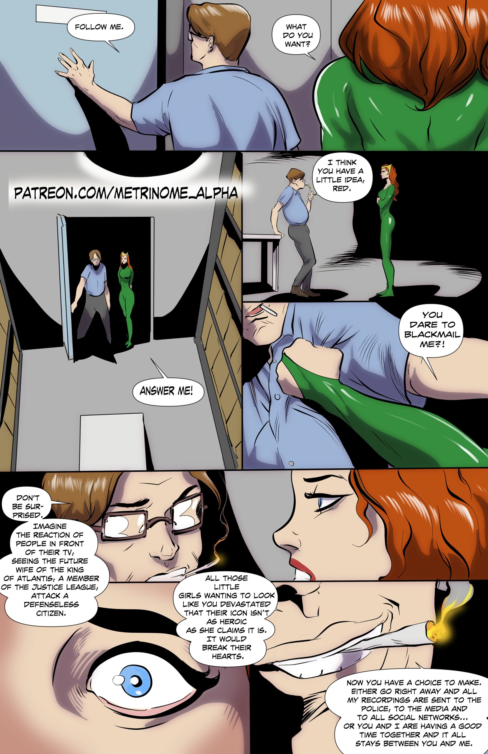 Mera Gets Blackmailed porn comic picture 4