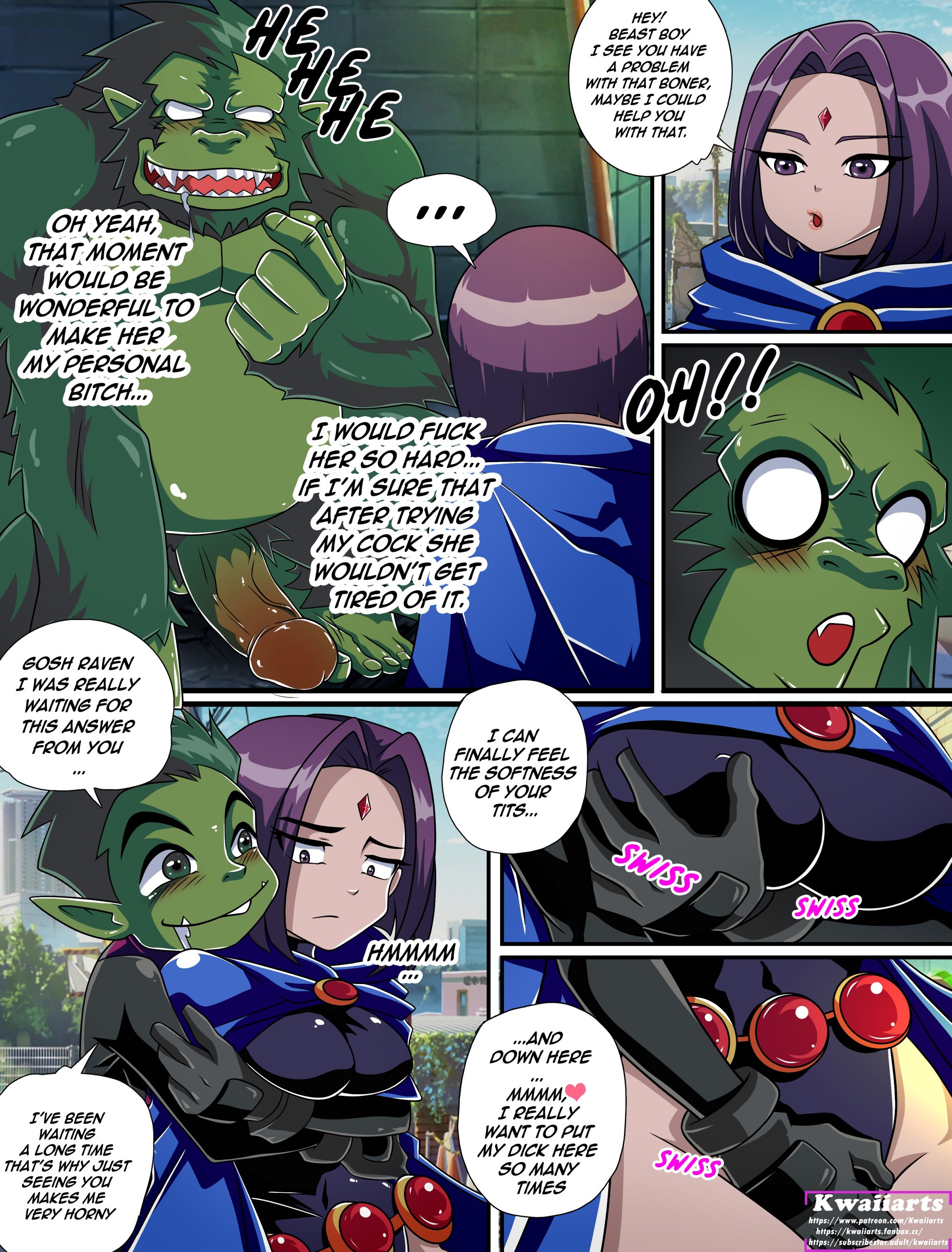 Hot Titans porn comic picture 5