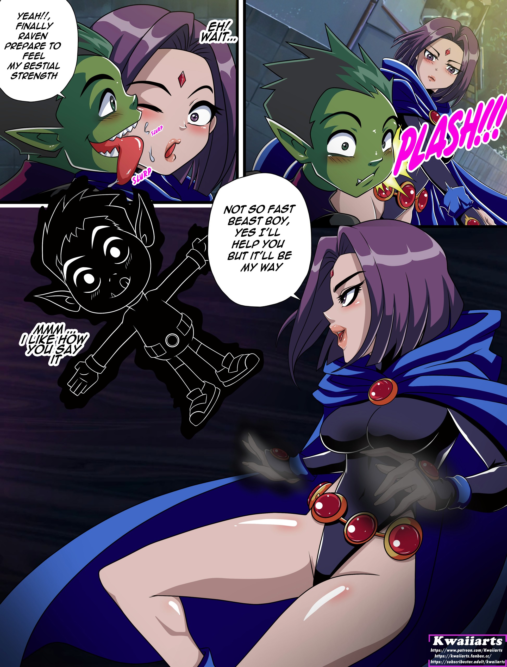 Hot Titans porn comic picture 6