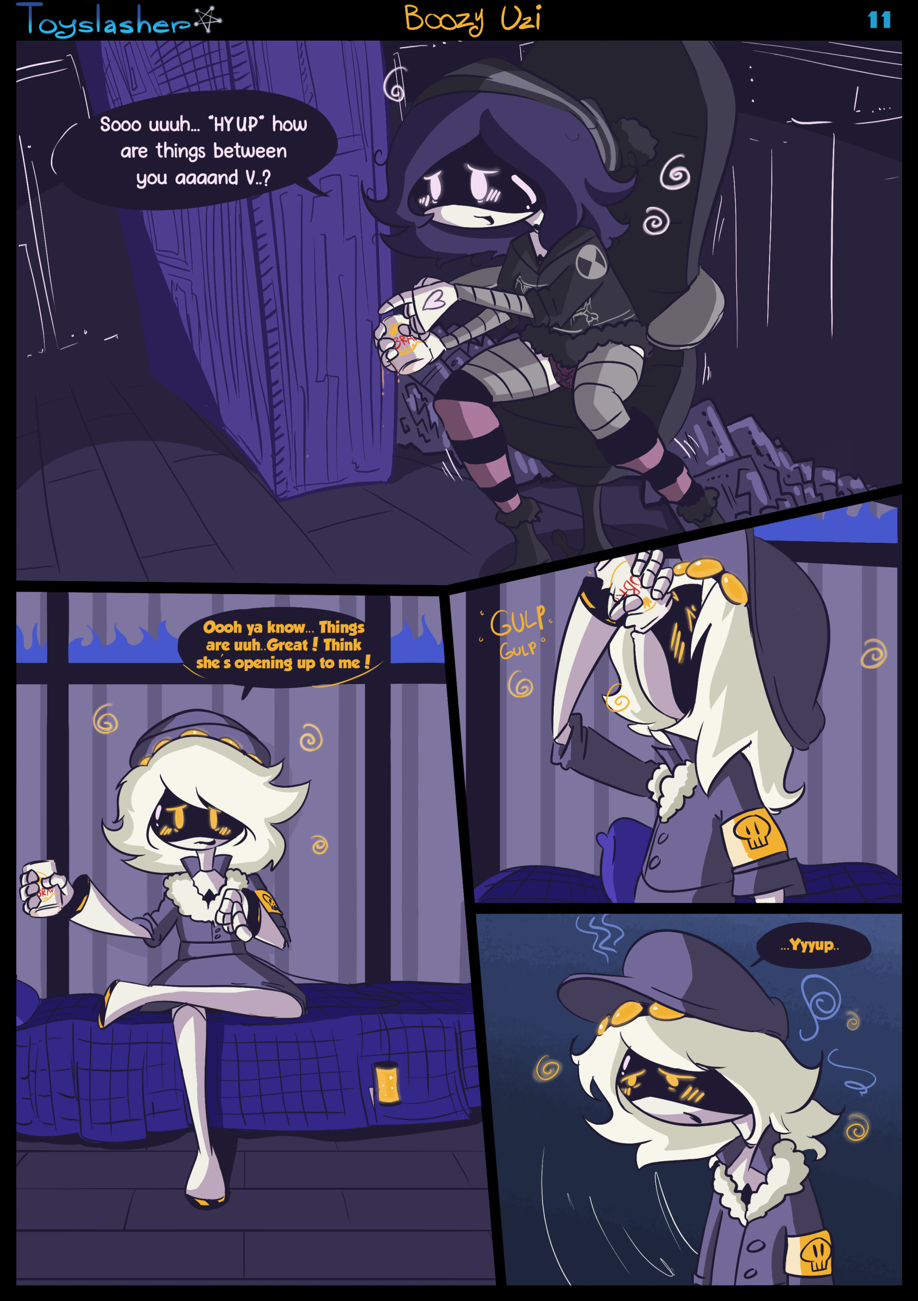Boozy Uzi! porn comic picture 12