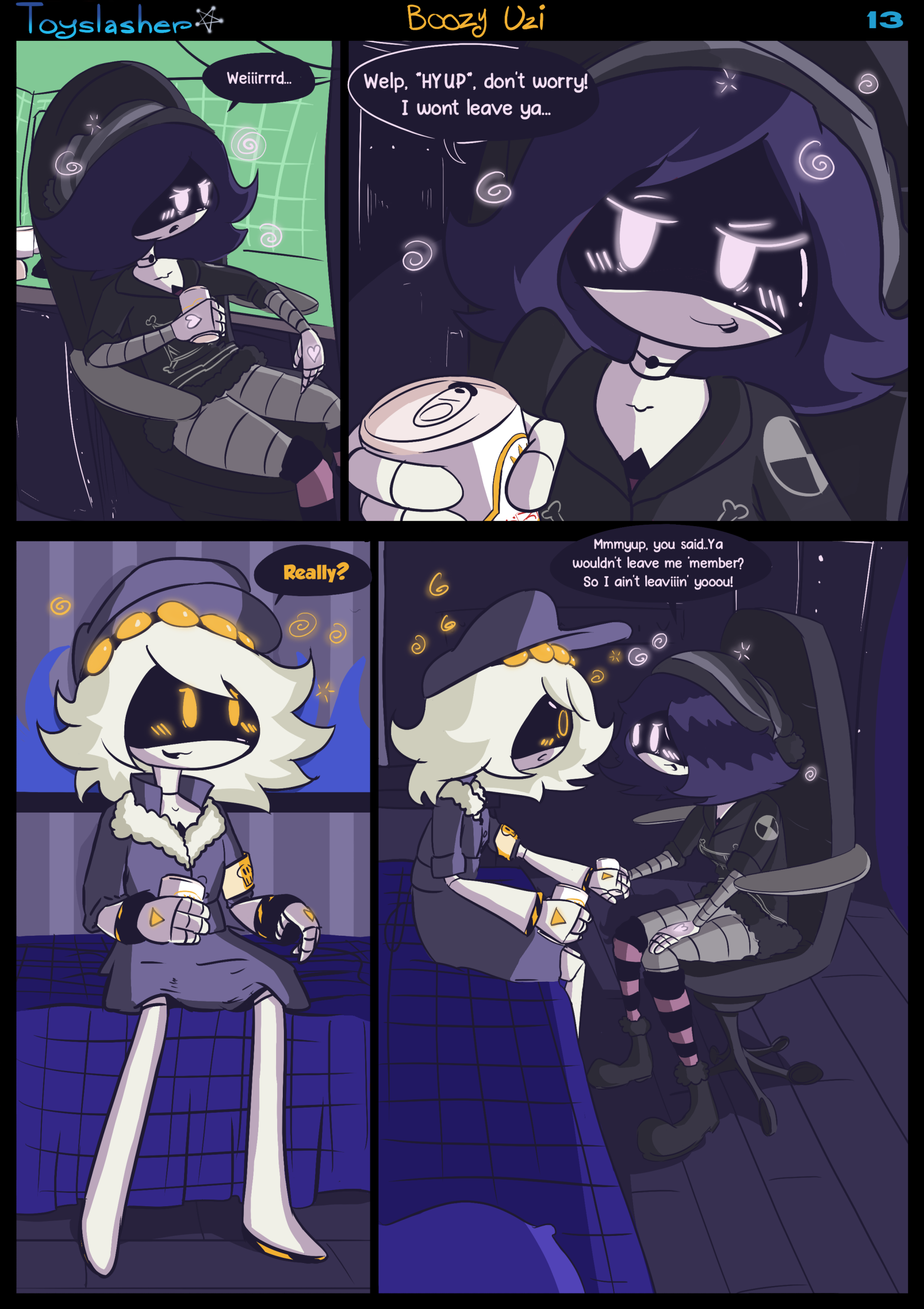 Boozy Uzi! porn comic picture 14