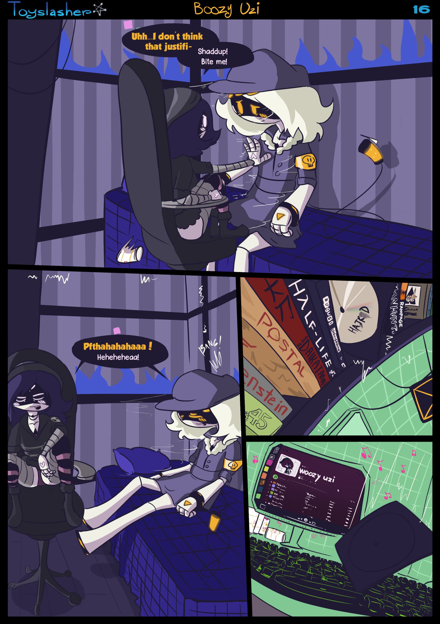 Boozy Uzi! porn comic picture 17