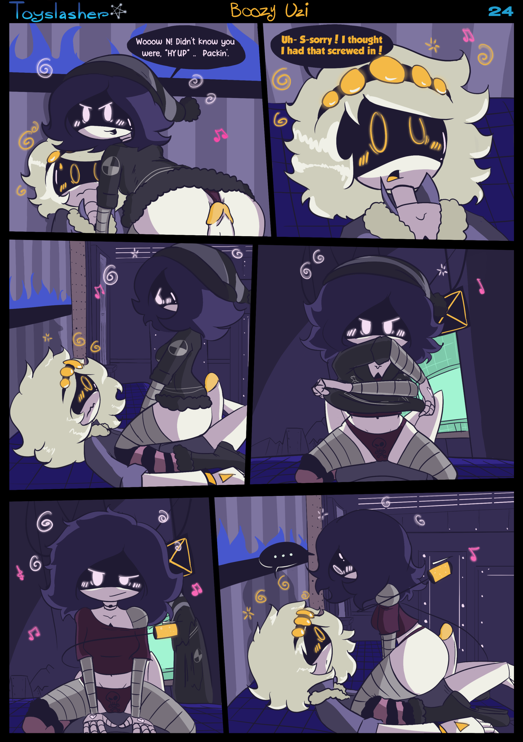 Boozy Uzi! porn comic picture 25