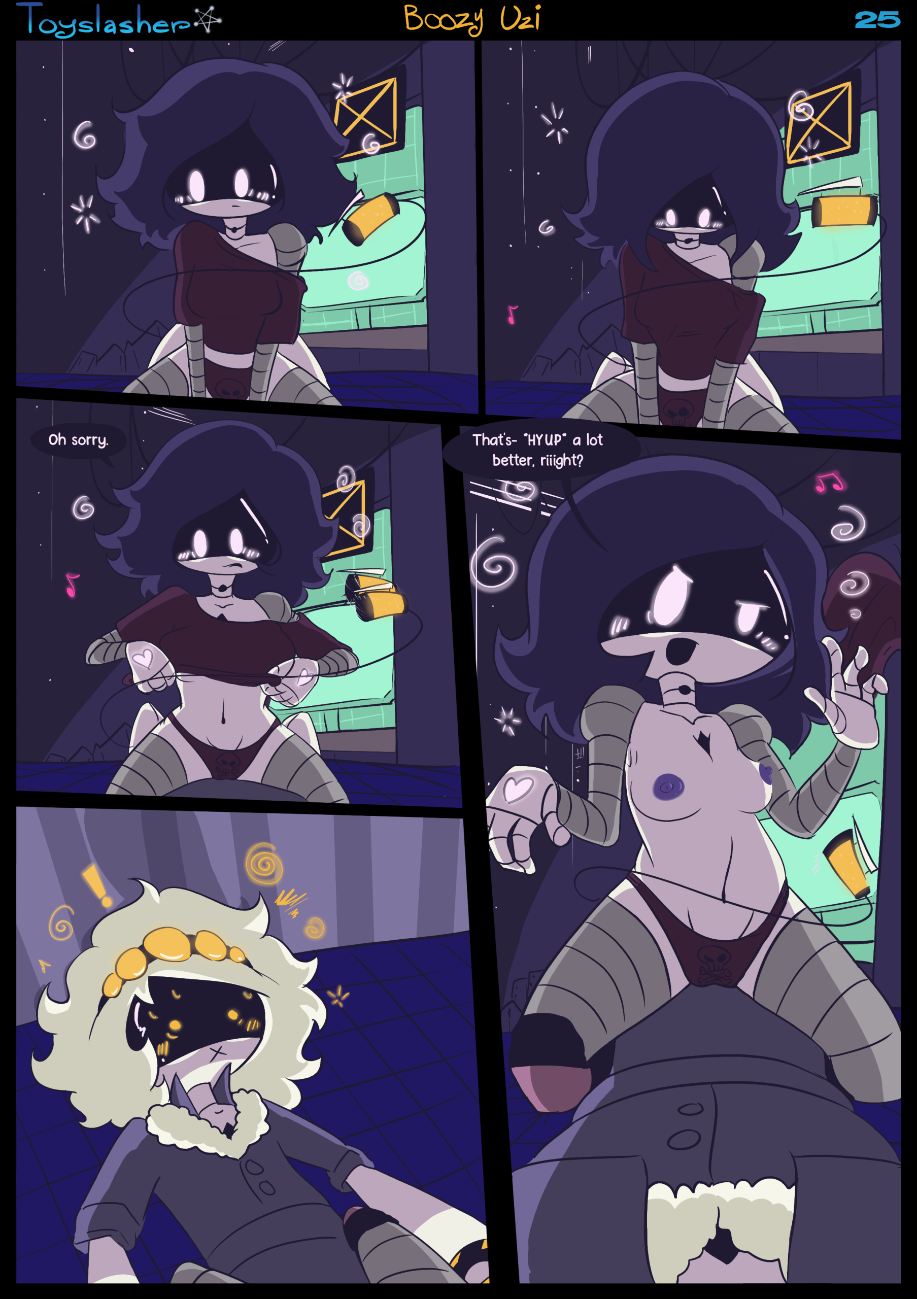 Boozy Uzi! porn comic picture 26