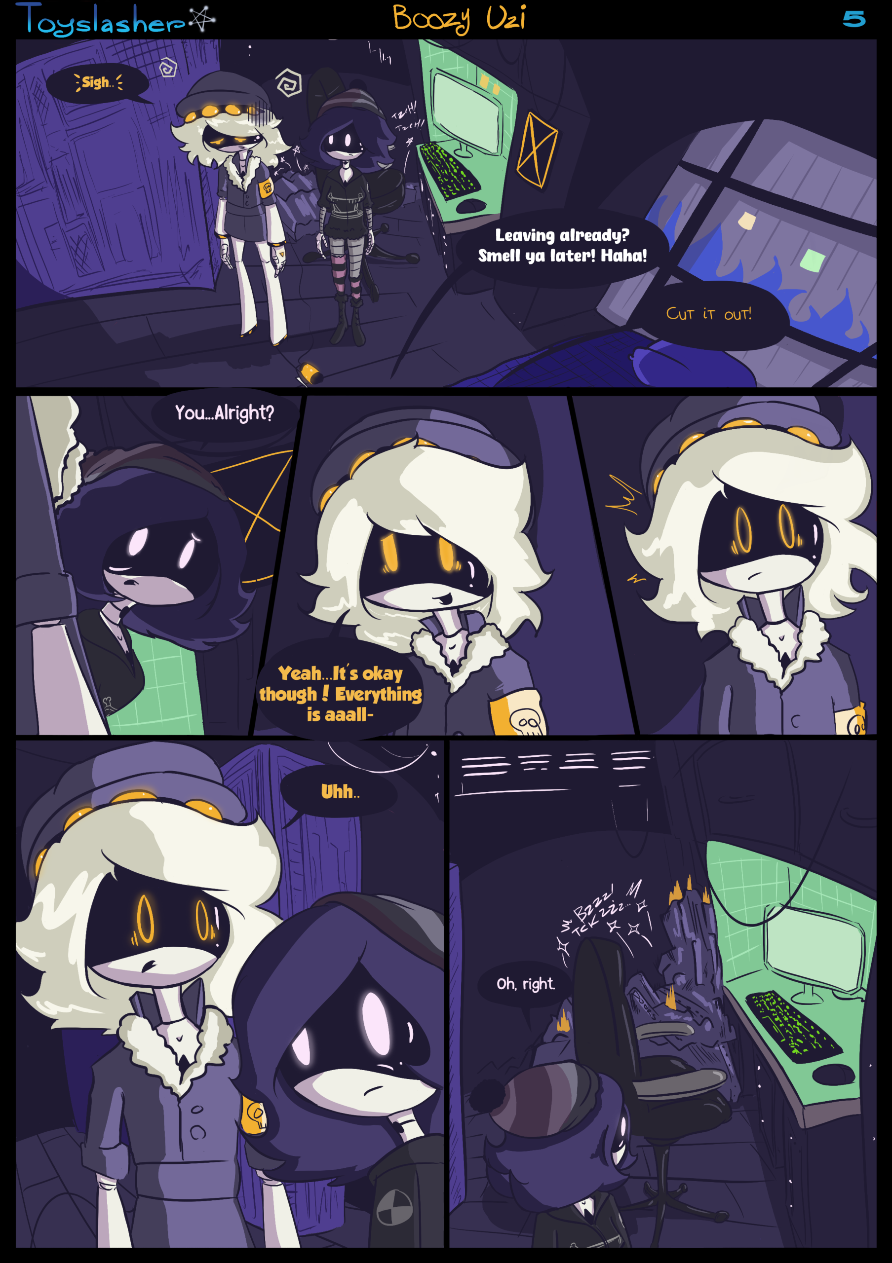 Boozy Uzi! porn comic picture 6
