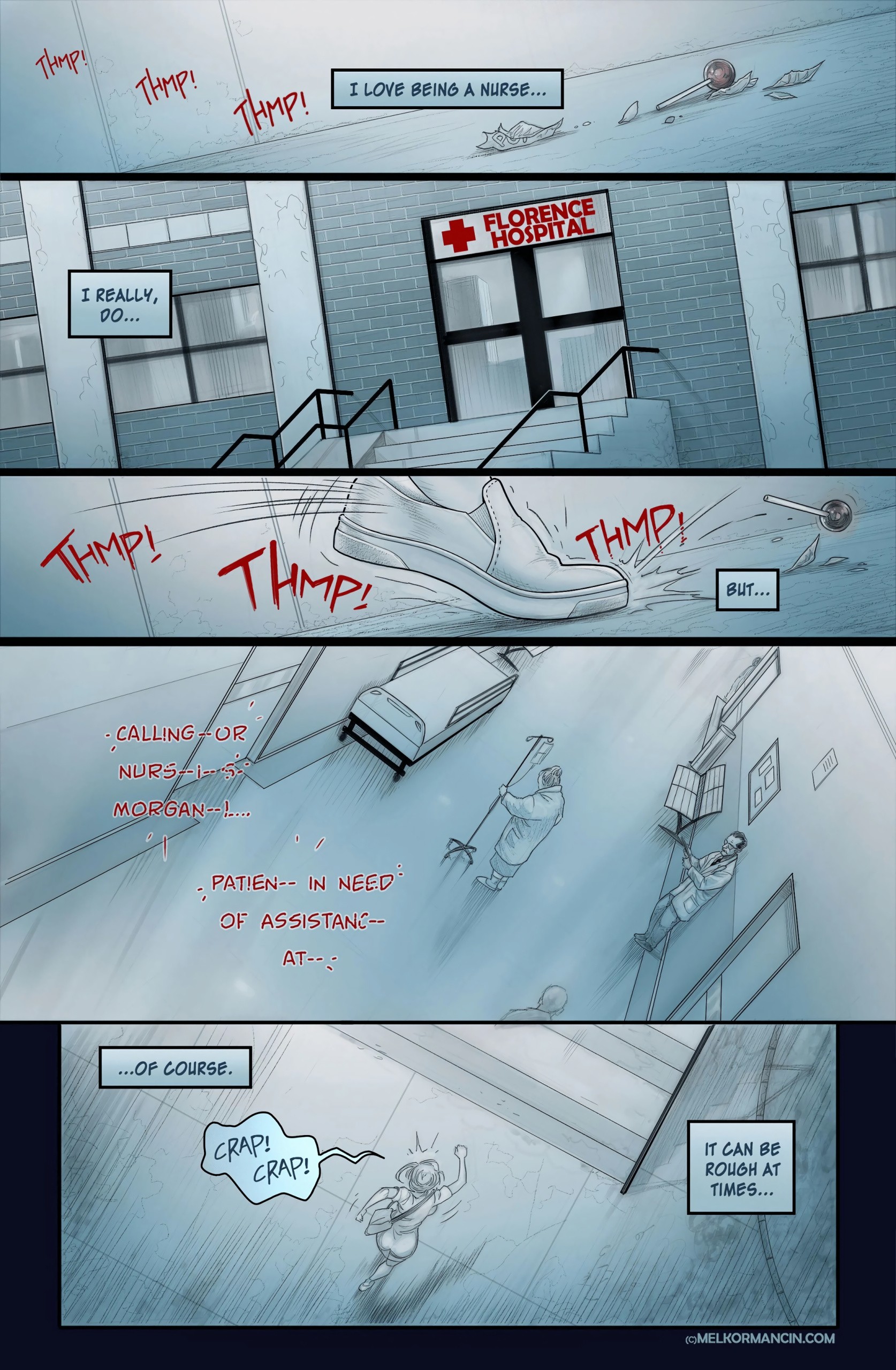 Nurse Morgan porn comic picture 2