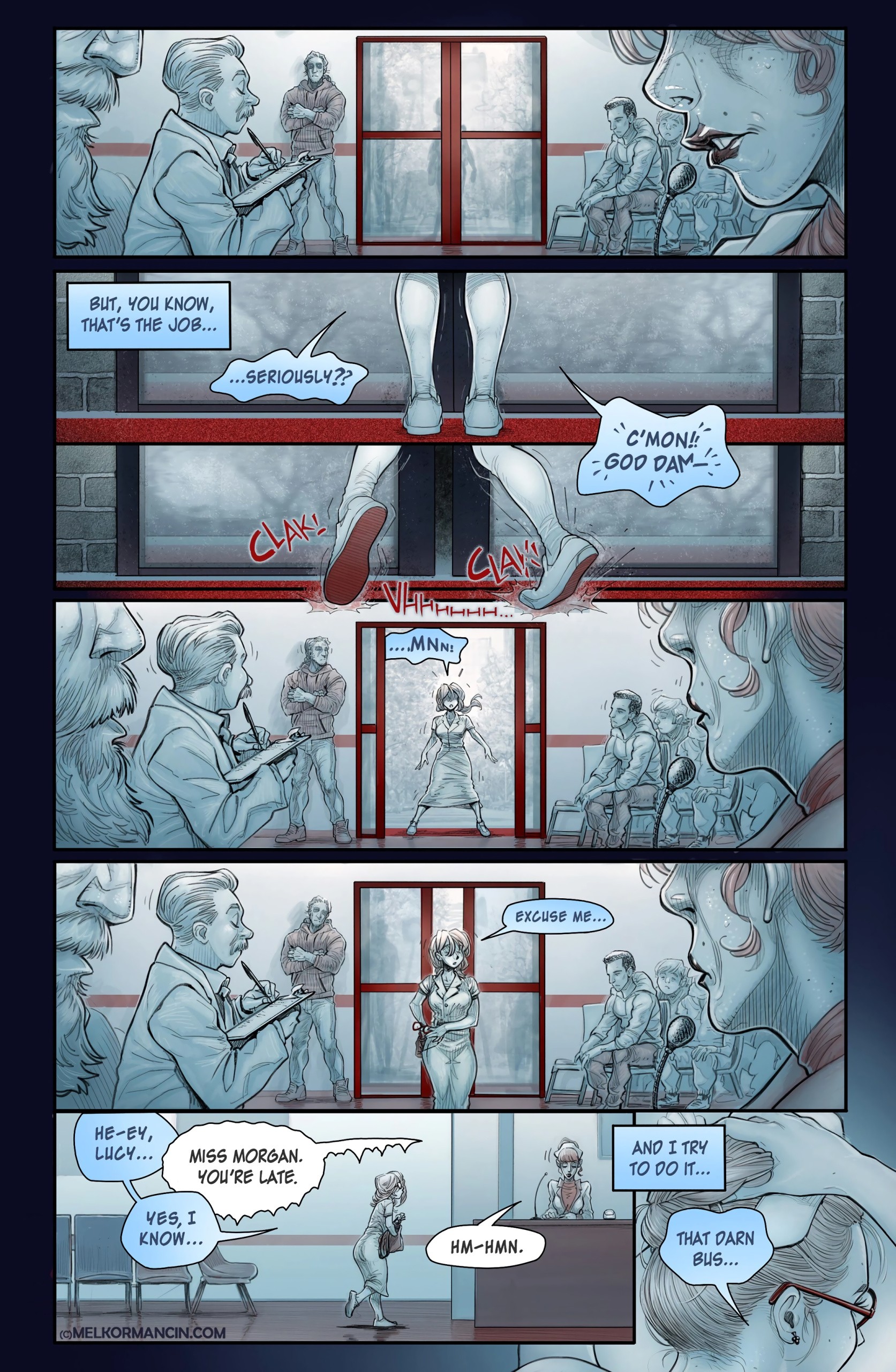 Nurse Morgan porn comic picture 3