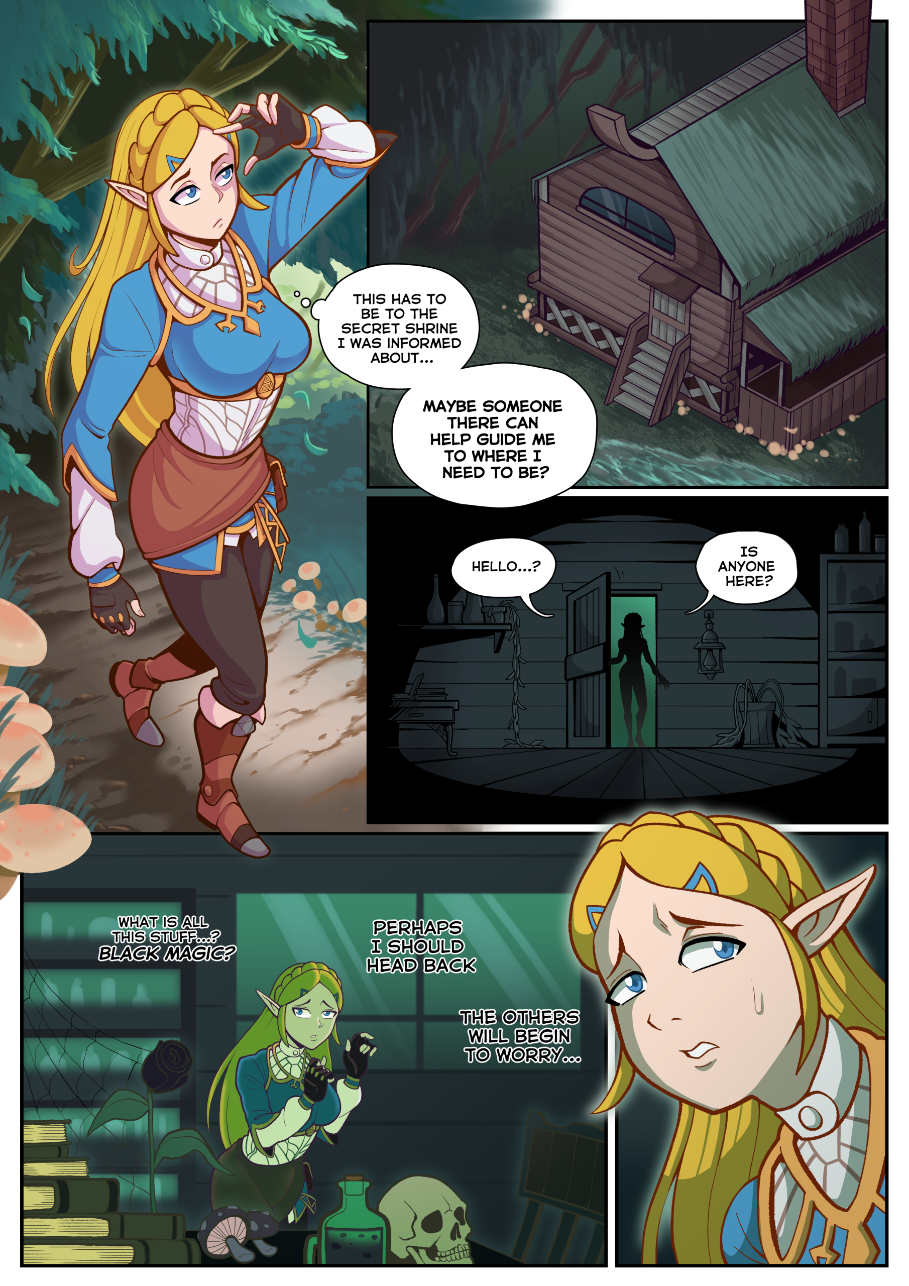Dark Witch of Lost Woods porn comic picture 2