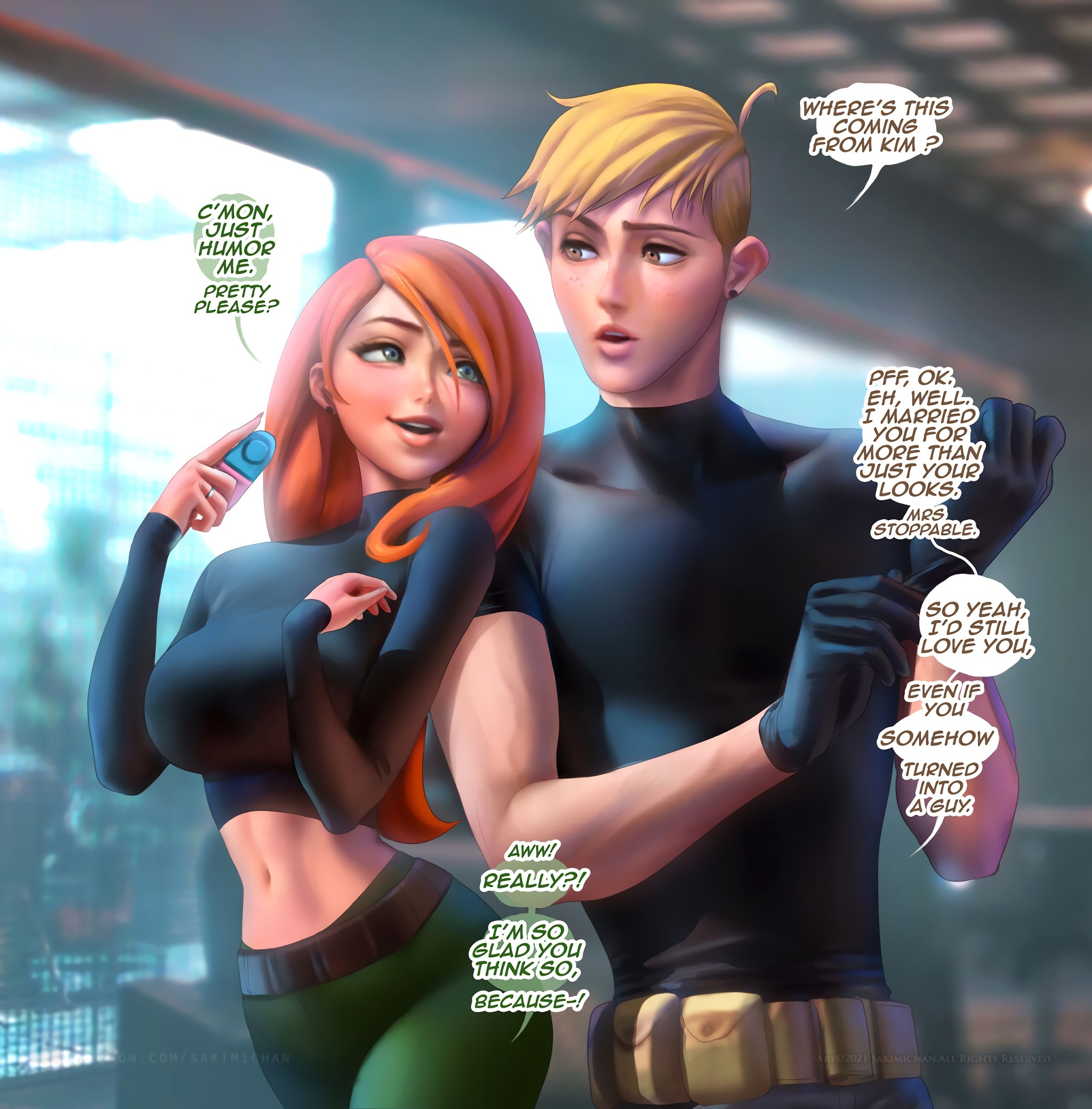 Kim’s New Gadget porn comic picture 2
