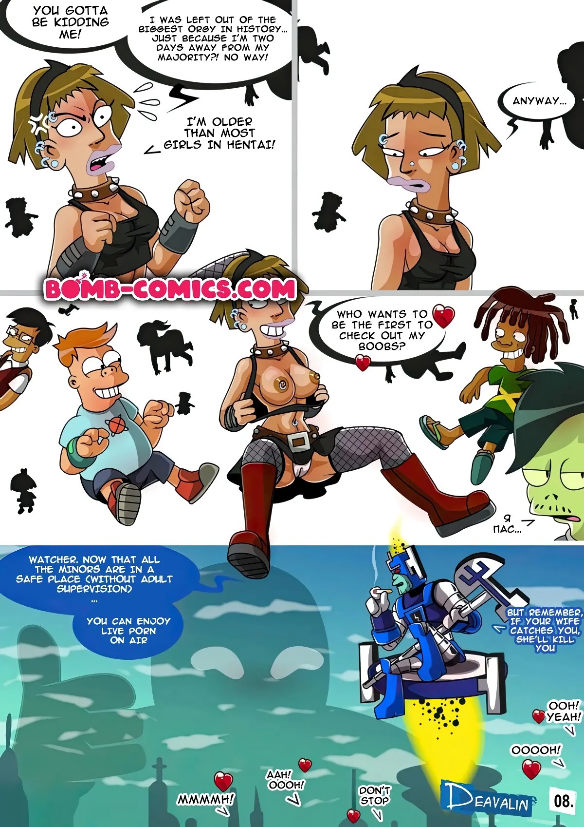 Orgy To Save The Earth porn comic picture 9