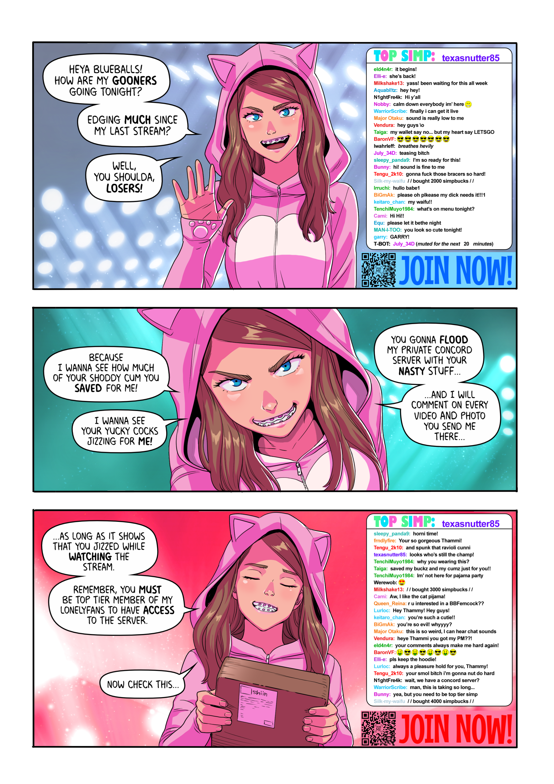 Super Tammy Cam Show porn comic picture 3