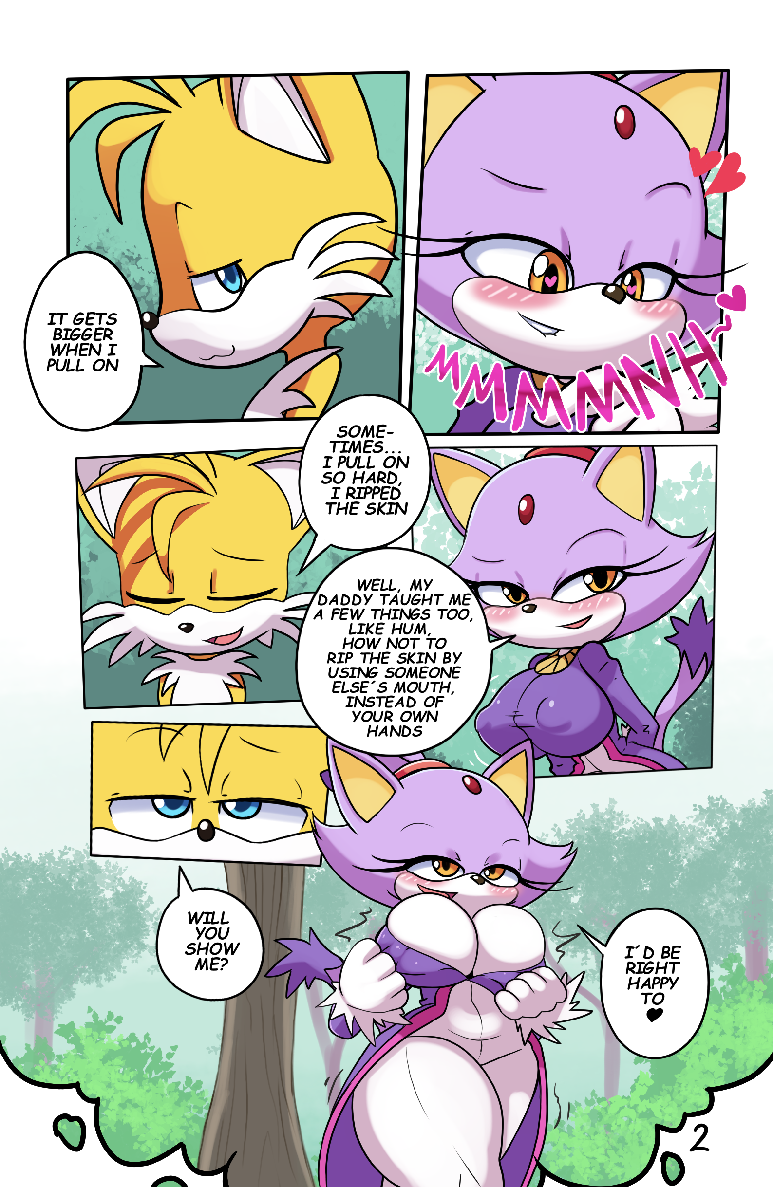 Tails Rush'd Blazy Mix porn comic picture 2