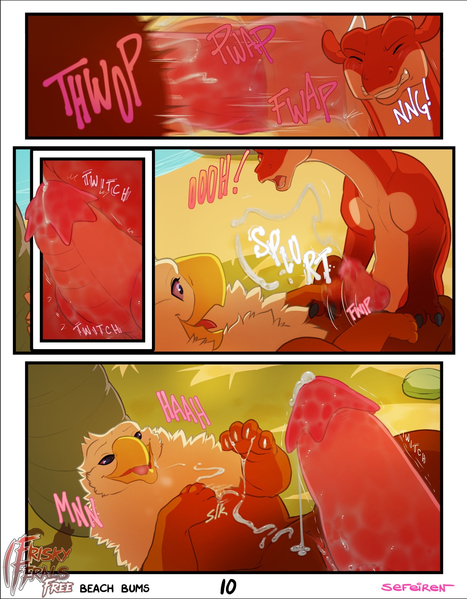 Frisky Ferals - Beach Bums porn comic picture 10