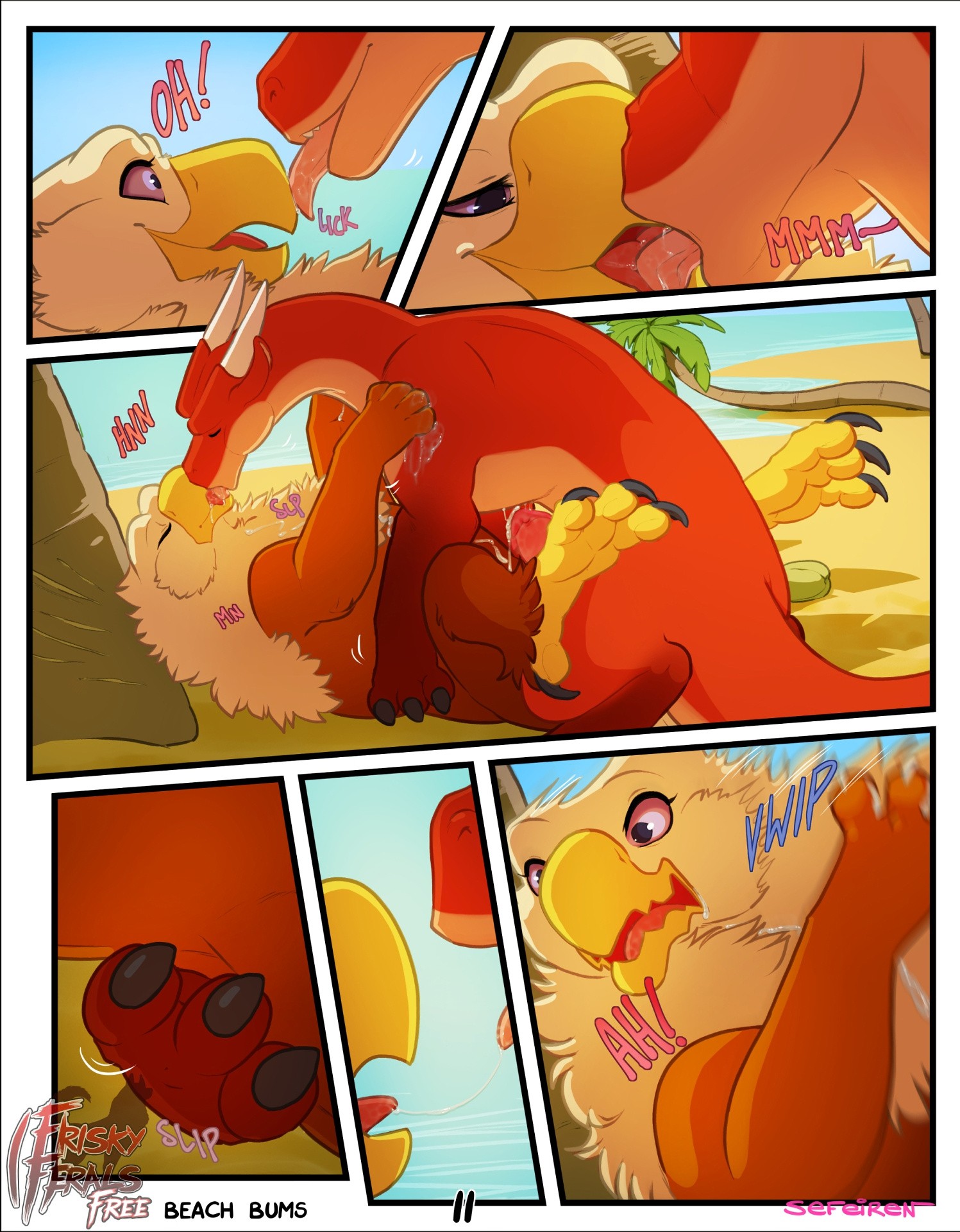 Frisky Ferals - Beach Bums porn comic picture 11